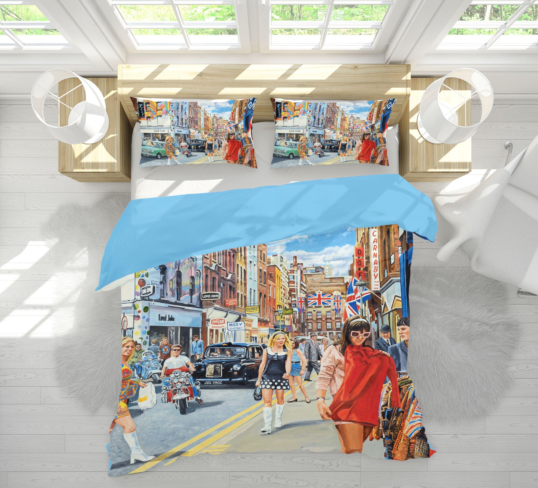 3D Carnaby Street 2013 Trevor Mitchell bedding Bed Pillowcases Quilt