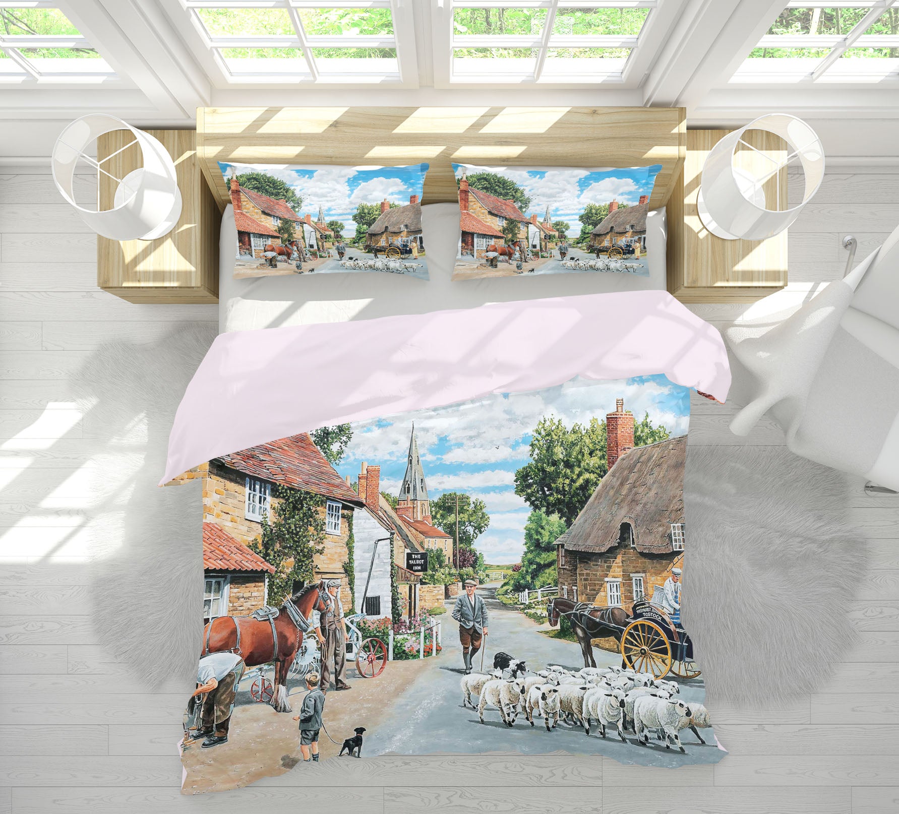 3D The Village Farrier 2073 Trevor Mitchell bedding Bed Pillowcases Quilt