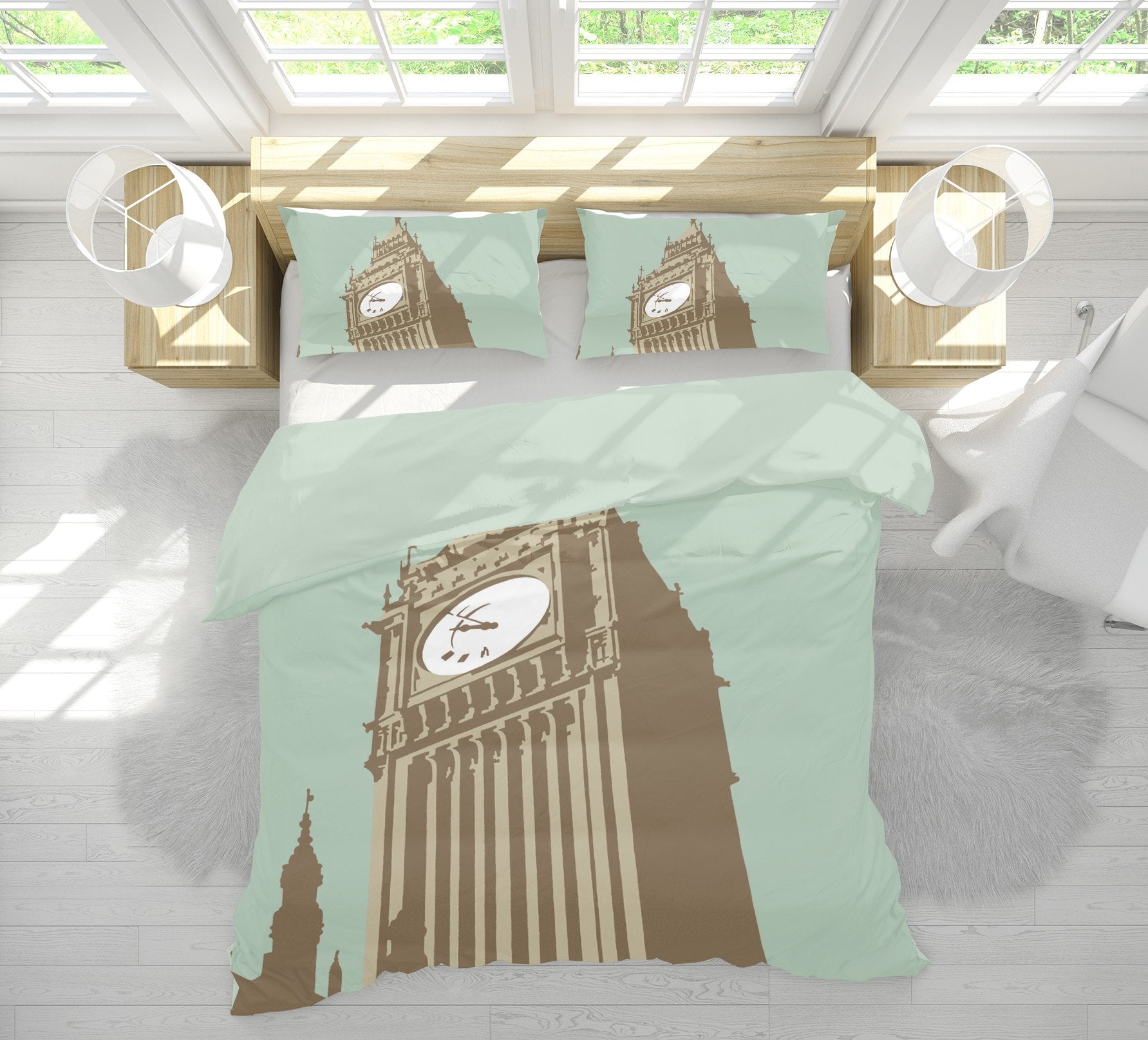 3D Big Ben 2002 Steve Read Bedding Bed Pillowcases Quilt Quiet Covers AJ Creativity Home