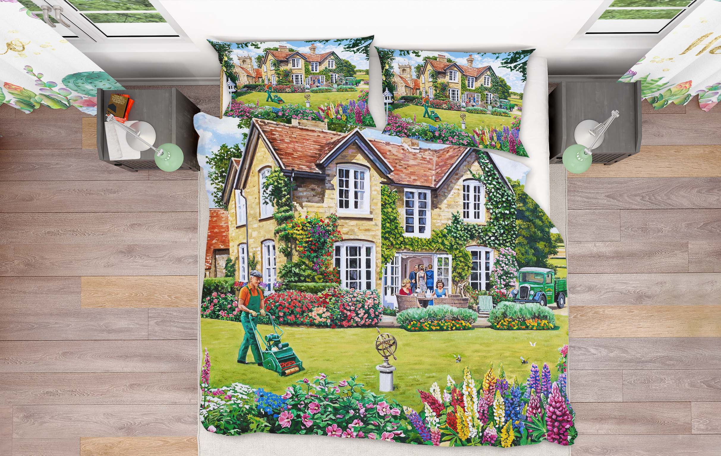 3D The Vicarage 2070 Trevor Mitchell bedding Bed Pillowcases Quilt