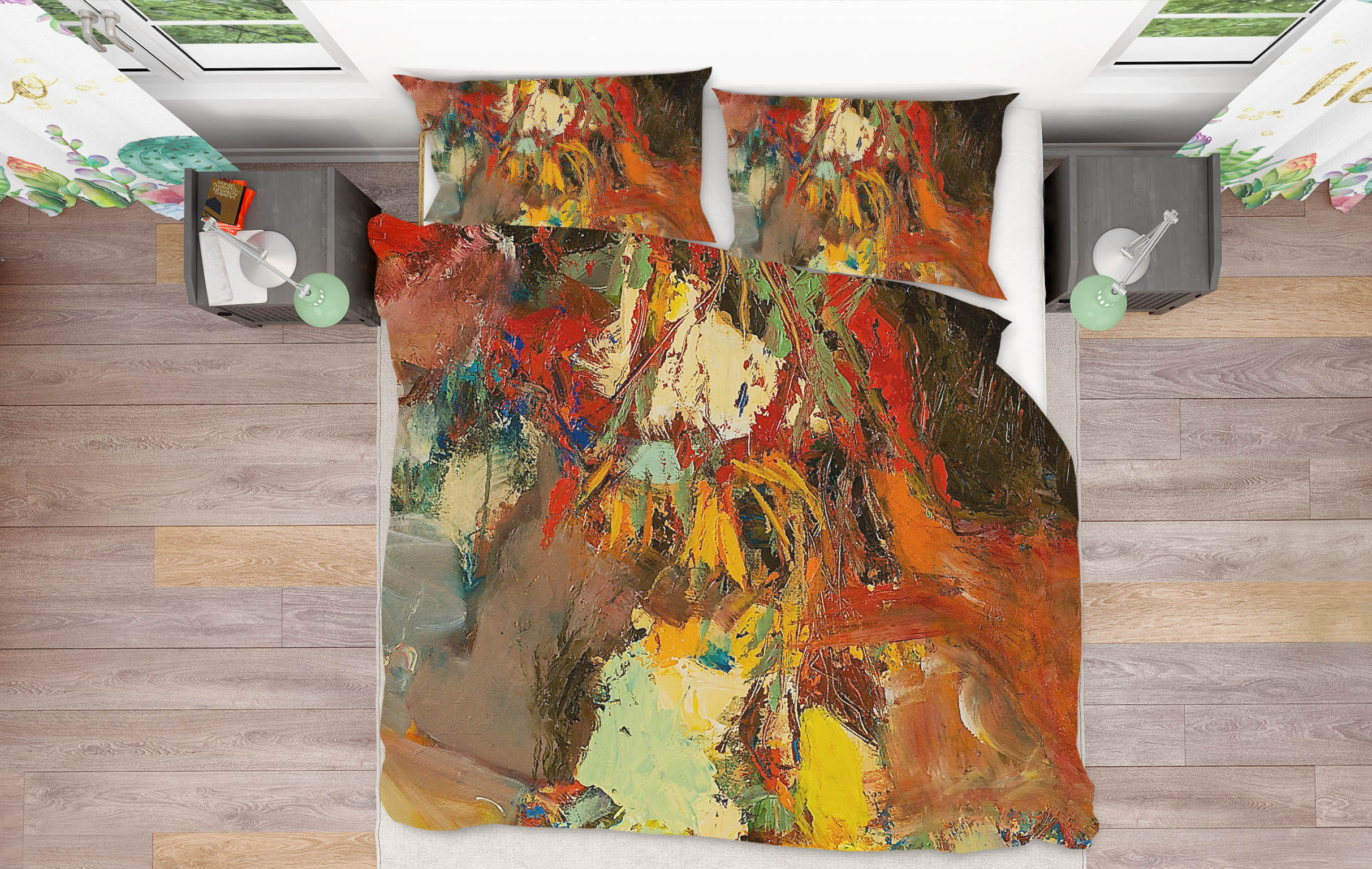 3D Painted Art 101 Allan P. Friedlander Bedding Bed Pillowcases Quilt