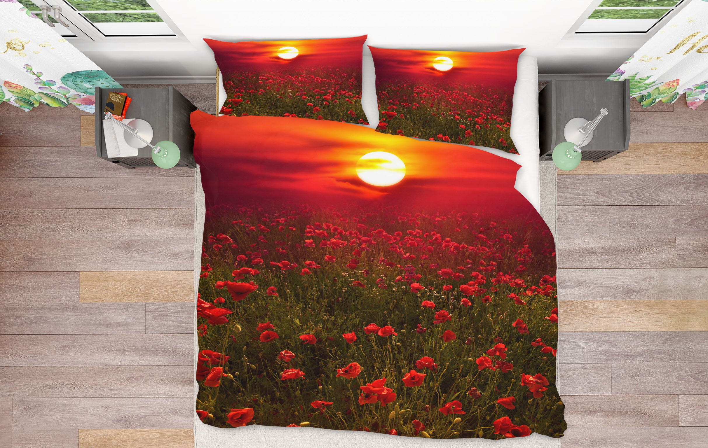 3D Warm Sunset 166 Marco Carmassi Bedding Bed Pillowcases Quilt