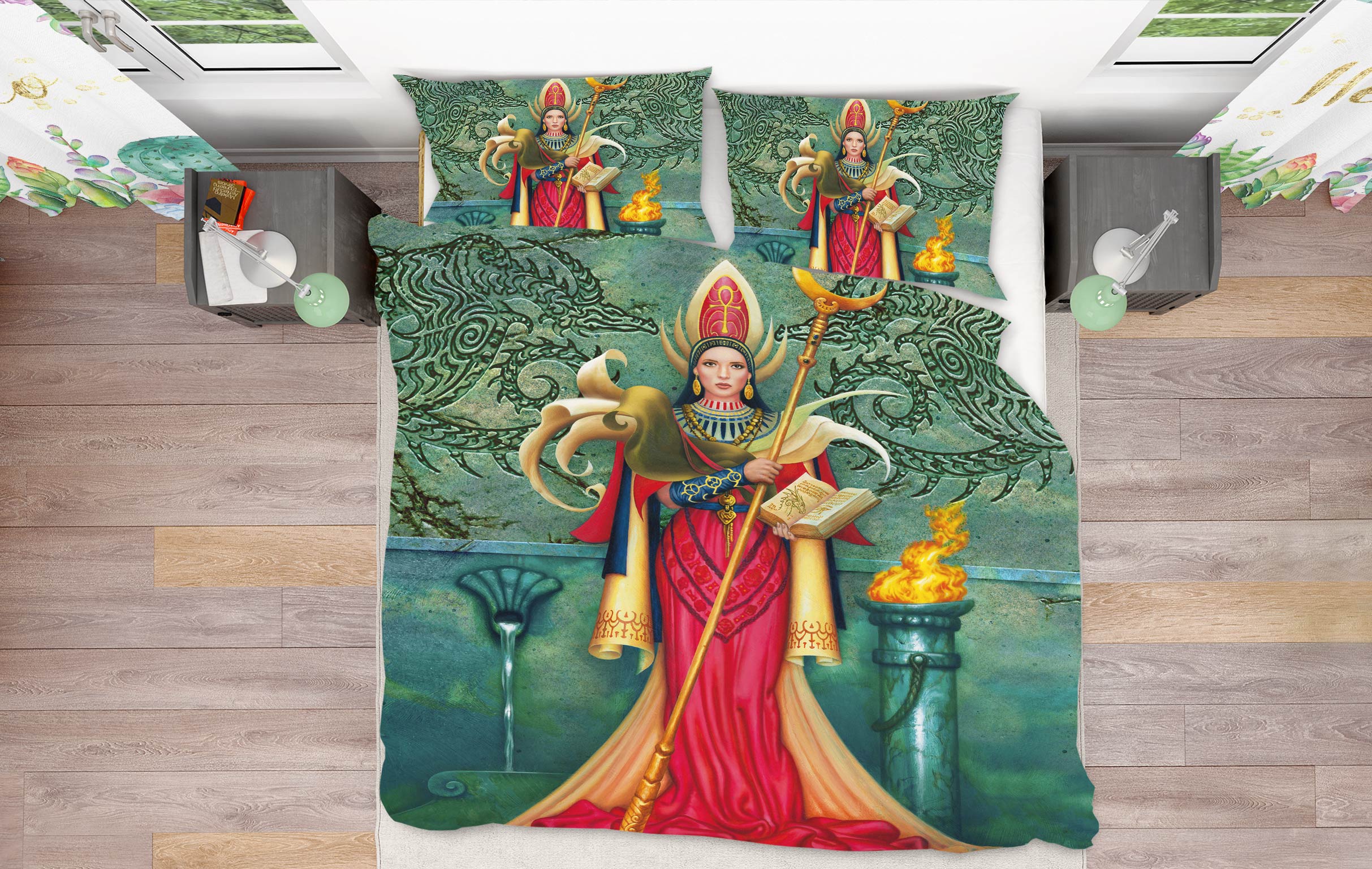 3D Queen Scepter 6204 Ciruelo Bedding Bed Pillowcases Quilt