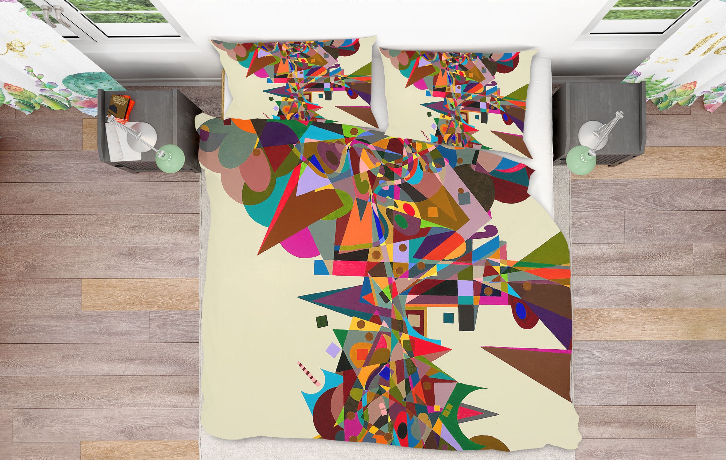 3D Color Pattern 2001 Allan P. Friedlander Bedding Bed Pillowcases Quilt