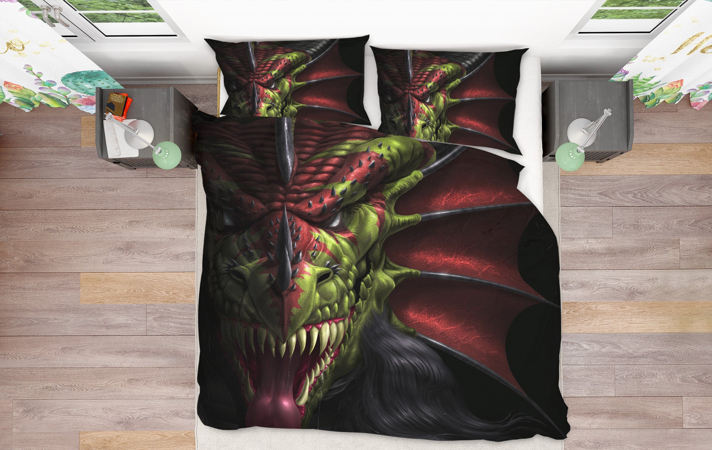 3D Dragon 4085 Tom Wood Bedding Bed Pillowcases Quilt