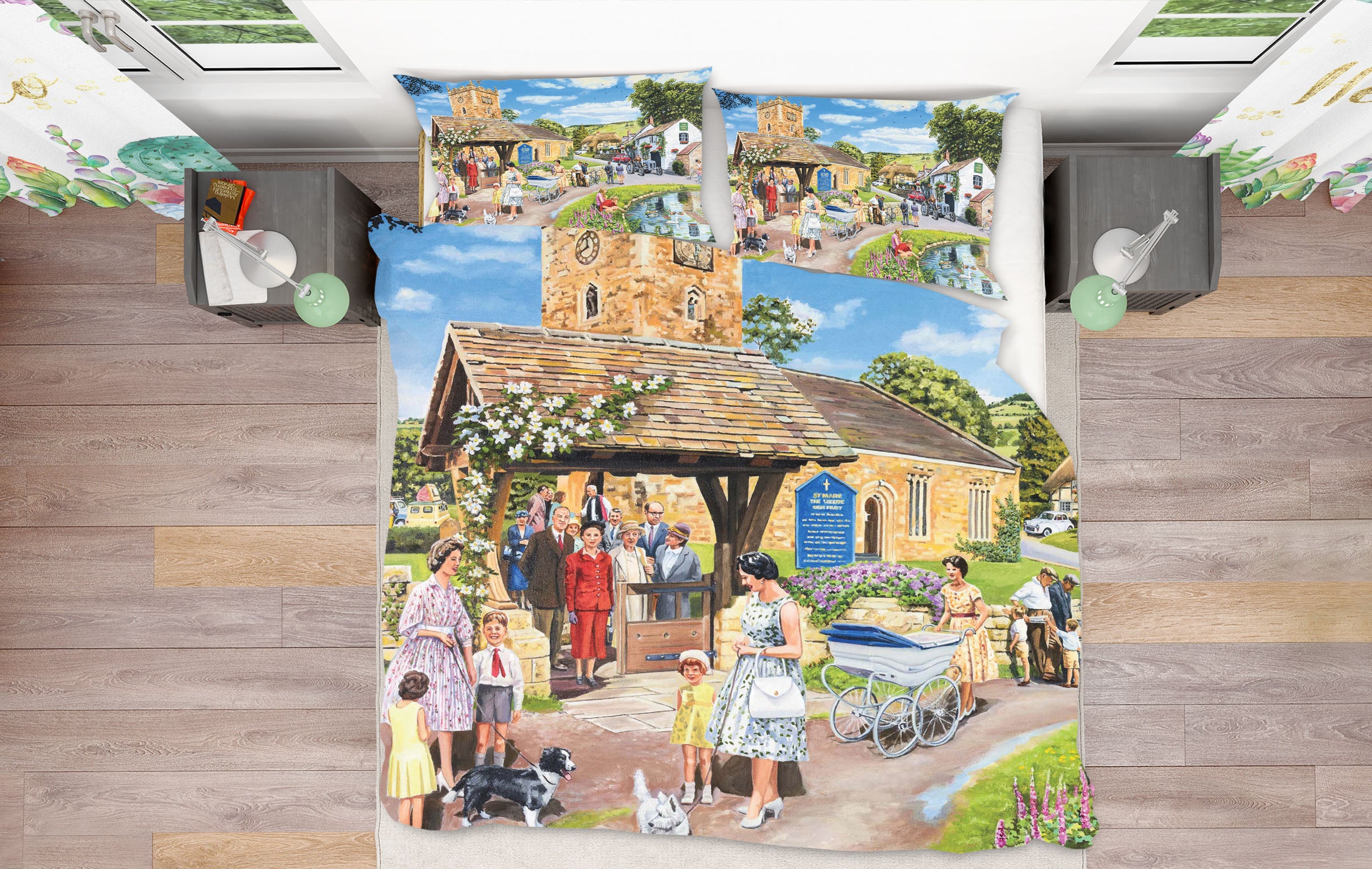 3D Sunday Service 2055 Trevor Mitchell bedding Bed Pillowcases Quilt