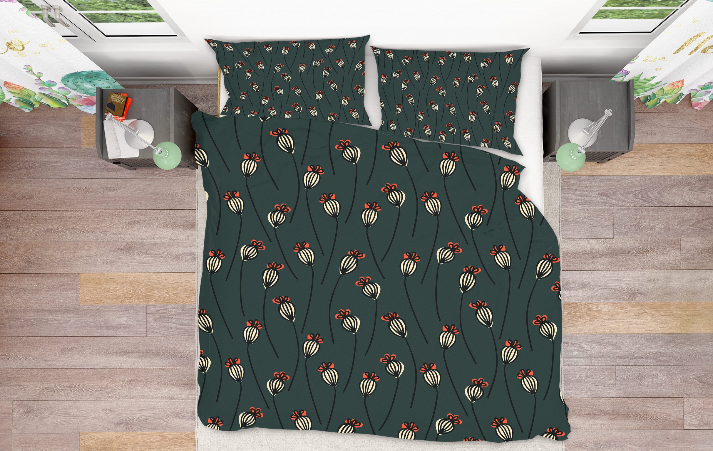 3D Flower Pattern 109146 Kashmira Jayaprakash Bedding Bed Pillowcases Quilt