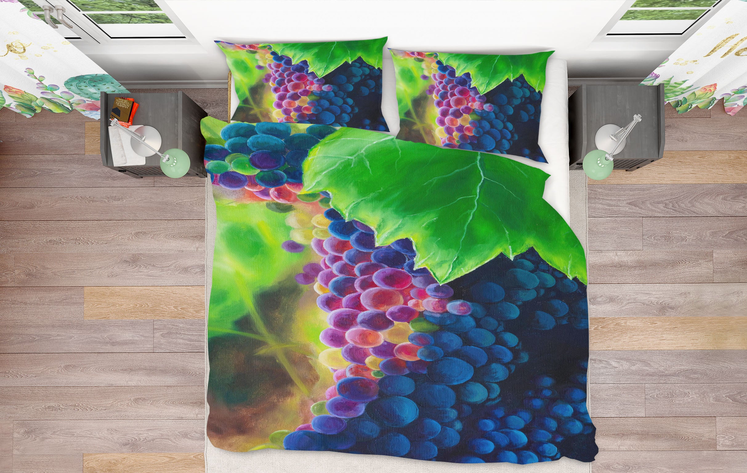 3D Grape 1780 Marina Zotova Bedding Bed Pillowcases Quilt