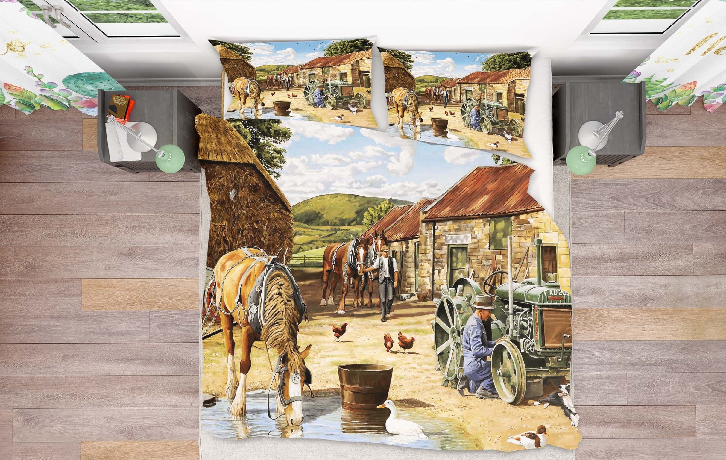 3D Back From The Fields 2006 Trevor Mitchell bedding Bed Pillowcases Quilt Quiet Covers AJ Creativity Home