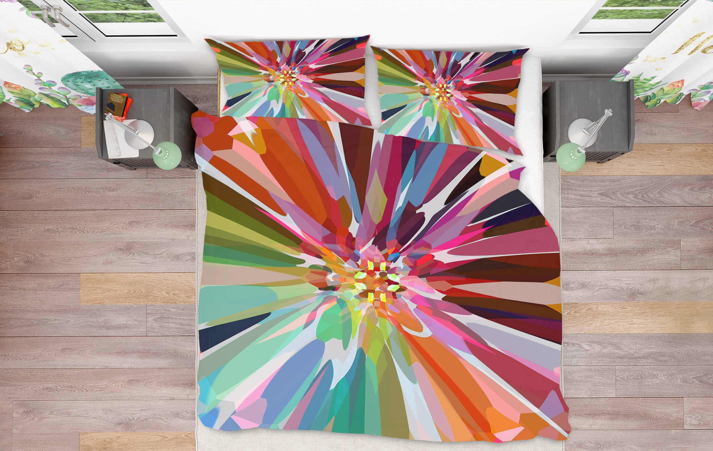 3D Colored Flowers 19137 Shandra Smith Bedding Bed Pillowcases Quilt