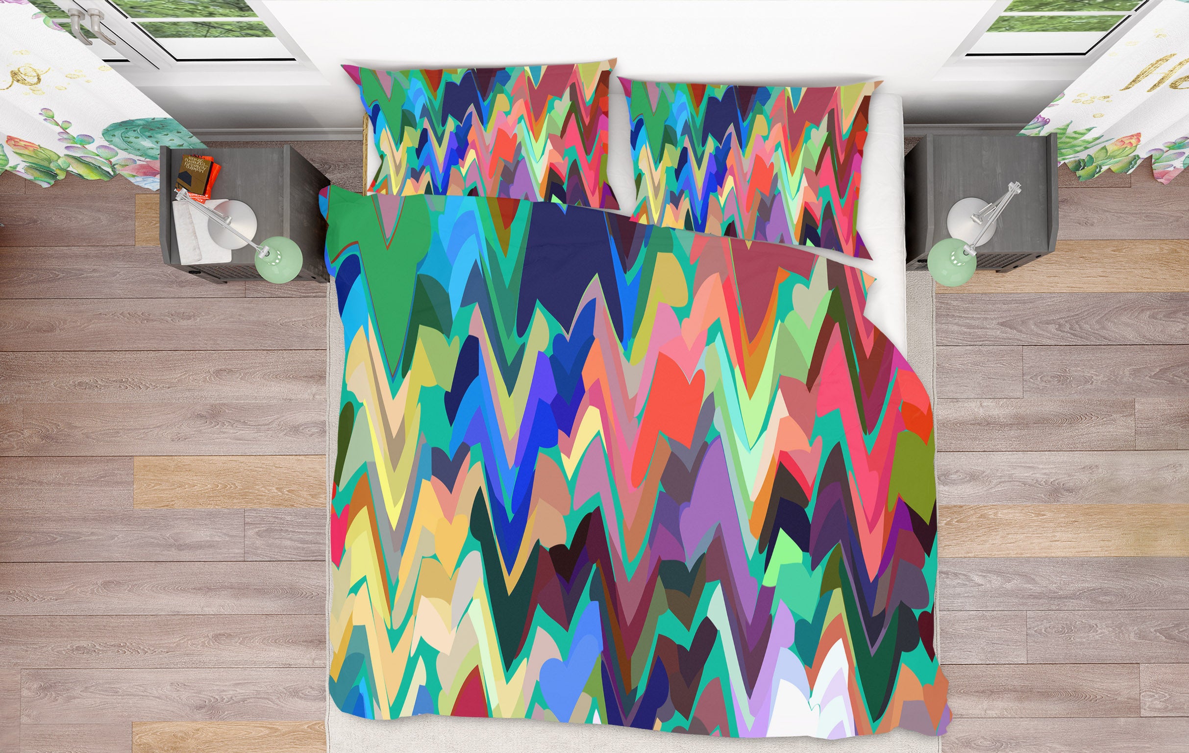 3D Wavy Color 70192 Shandra Smith Bedding Bed Pillowcases Quilt