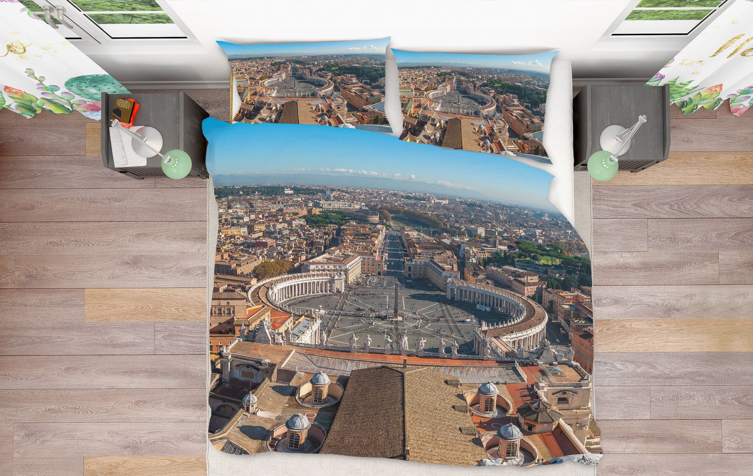 3D Building Houses 8626 Assaf Frank Bedding Bed Pillowcases Quilt