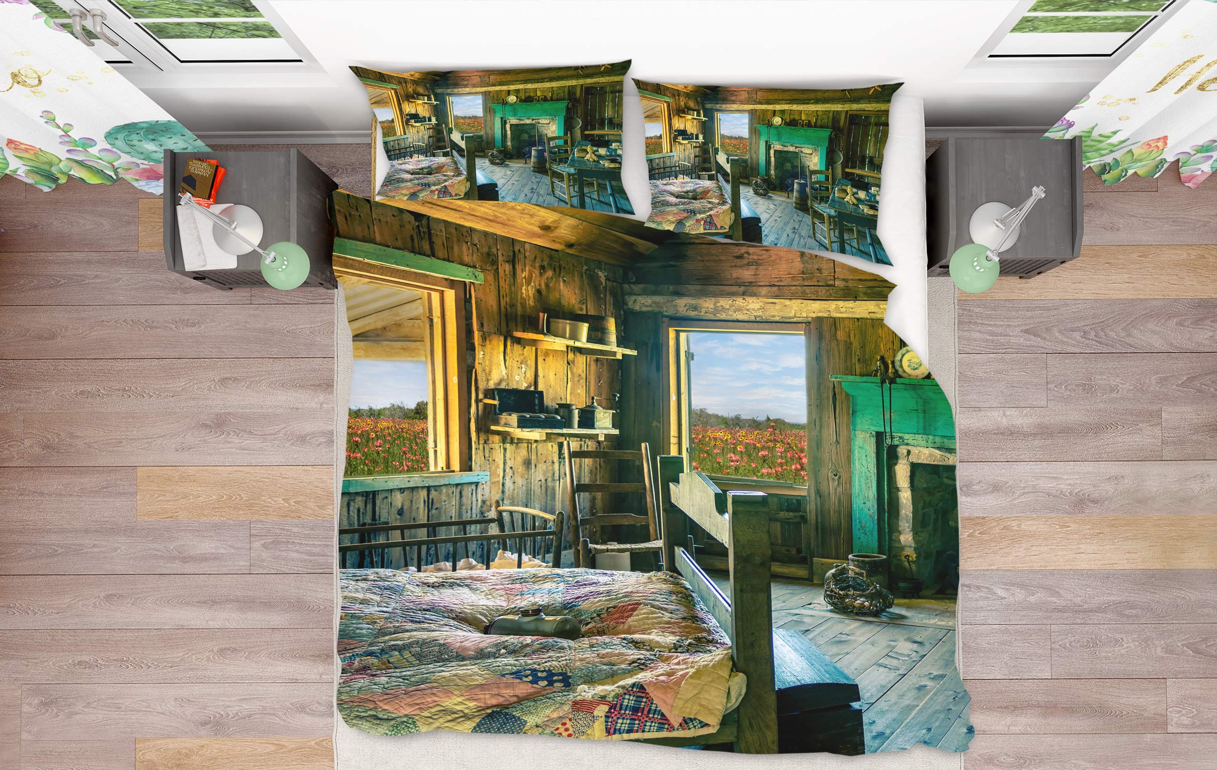 3D House Interior 8546 Beth Sheridan Bedding Bed Pillowcases Quilt