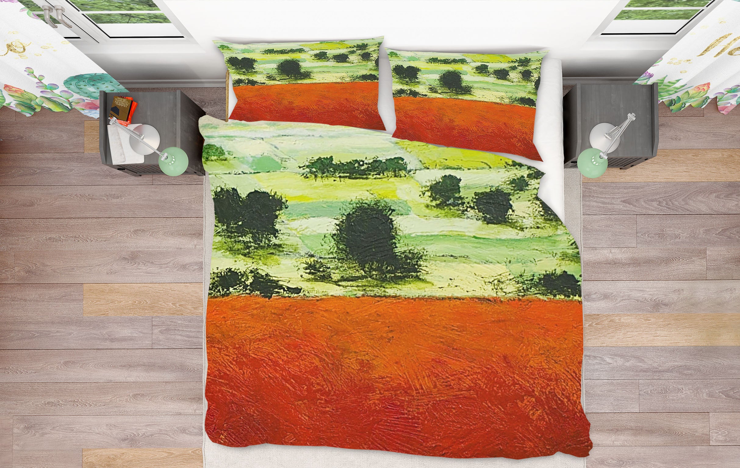 3D Morning Meadow 2114 Allan P. Friedlander Bedding Bed Pillowcases Quilt