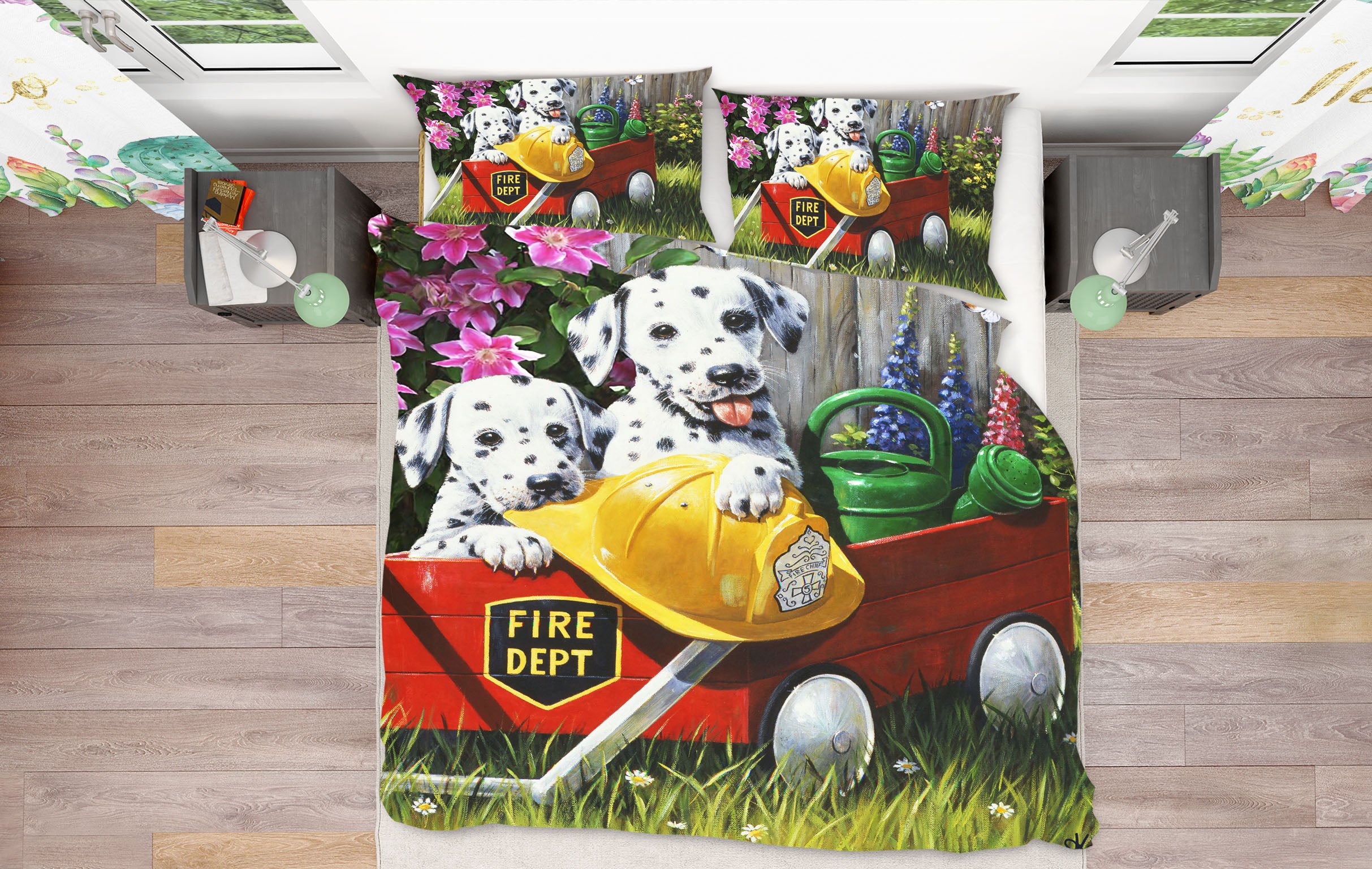 3D Dalmatians 12505 Kevin Walsh Bedding Bed Pillowcases Quilt