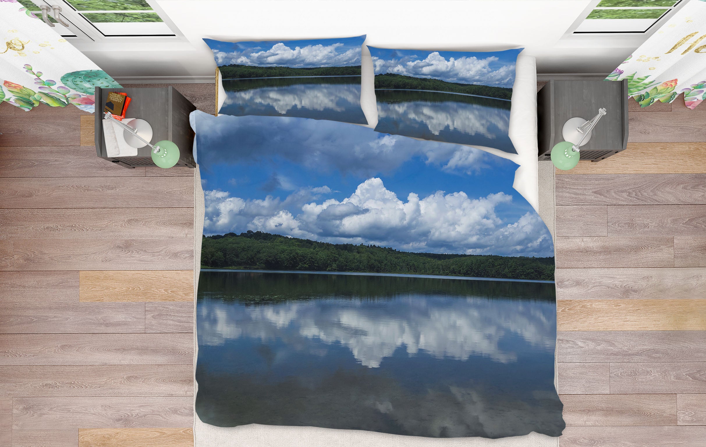 3D Cloud Lake 1004 Jerry LoFaro bedding Bed Pillowcases Quilt