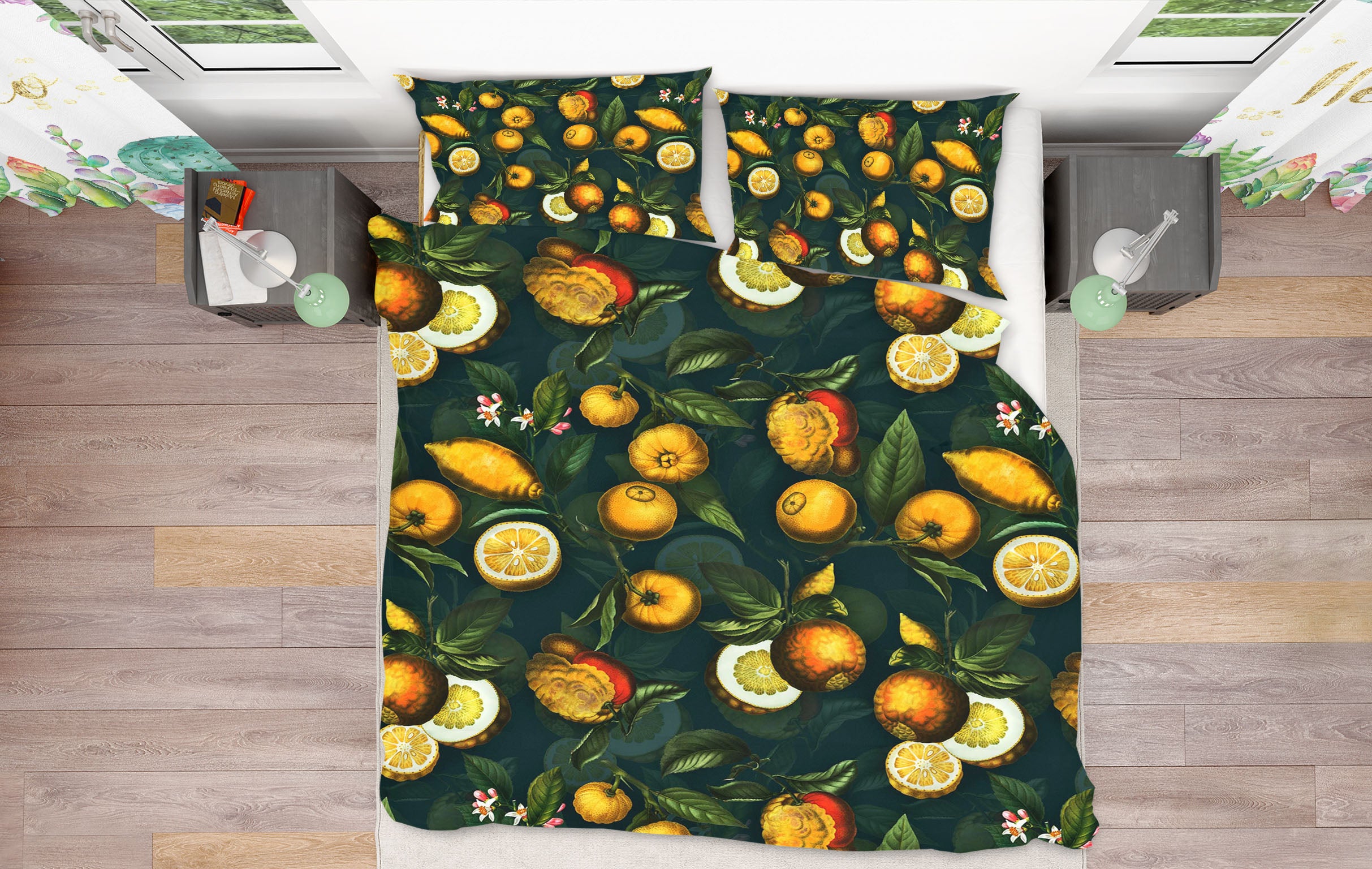 3D Lemon Fruit 156 Uta Naumann Bedding Bed Pillowcases Quilt