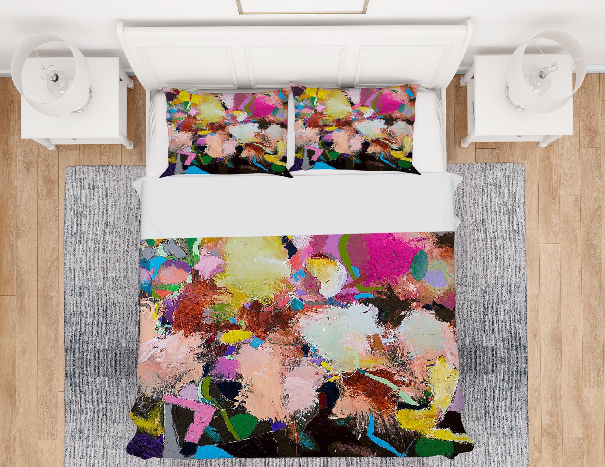 3D Pink Paint 1051 Allan P. Friedlander Bedding Bed Pillowcases Quilt