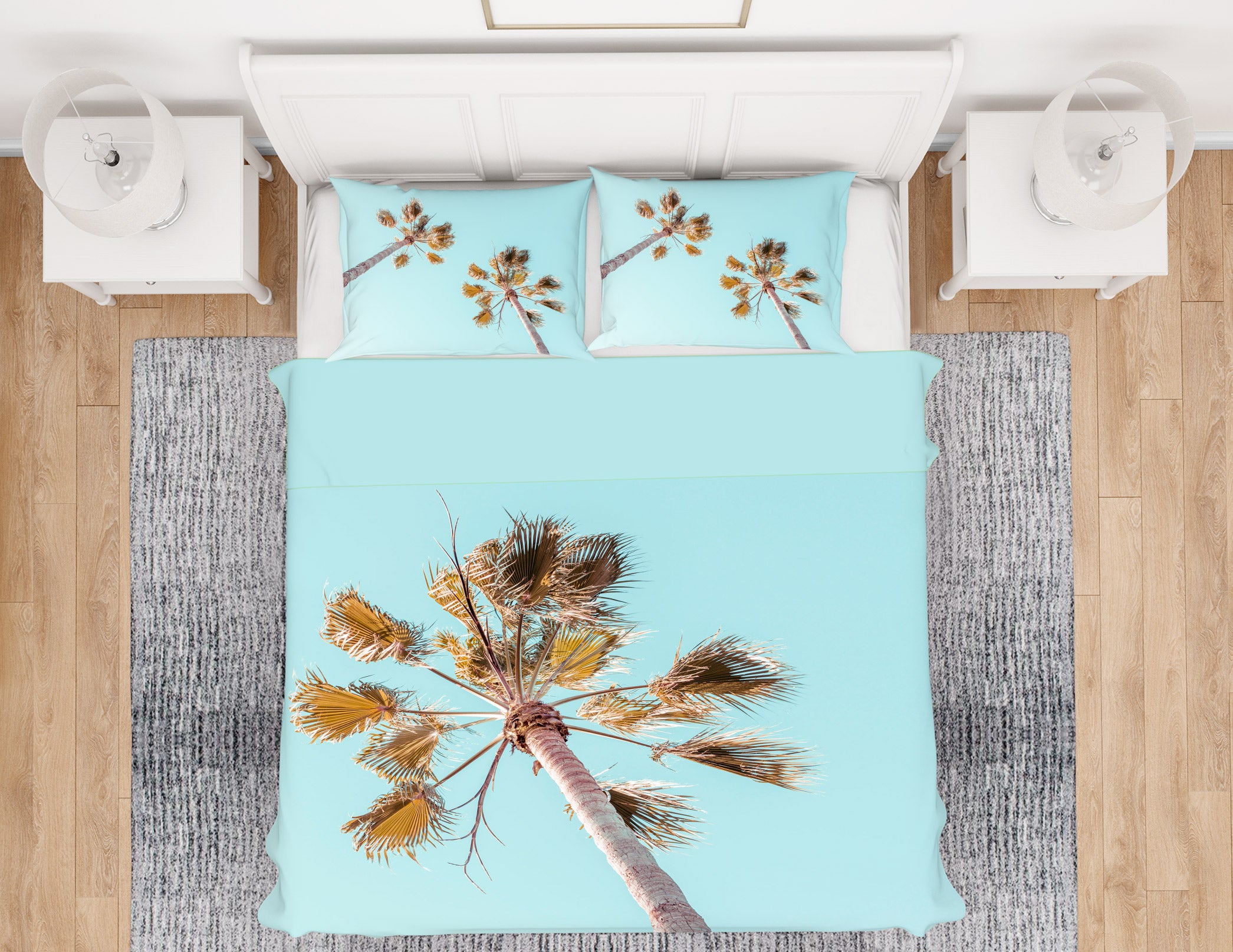 3D Sky Coconut Tree 6950 Assaf Frank Bedding Bed Pillowcases Quilt Cover Duvet Cover