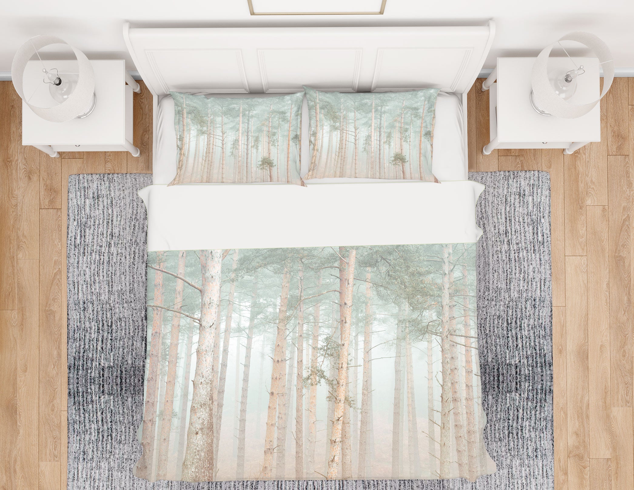 3D Green Trees 6992 Assaf Frank Bedding Bed Pillowcases Quilt Cover Duvet Cover