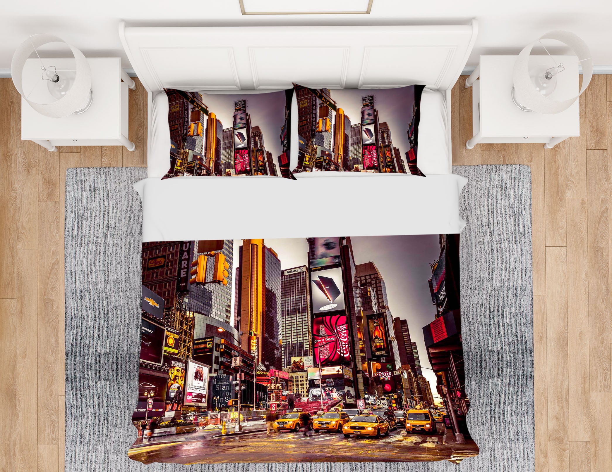 3D Paris Street 2007 Assaf Frank Bedding Bed Pillowcases Quilt