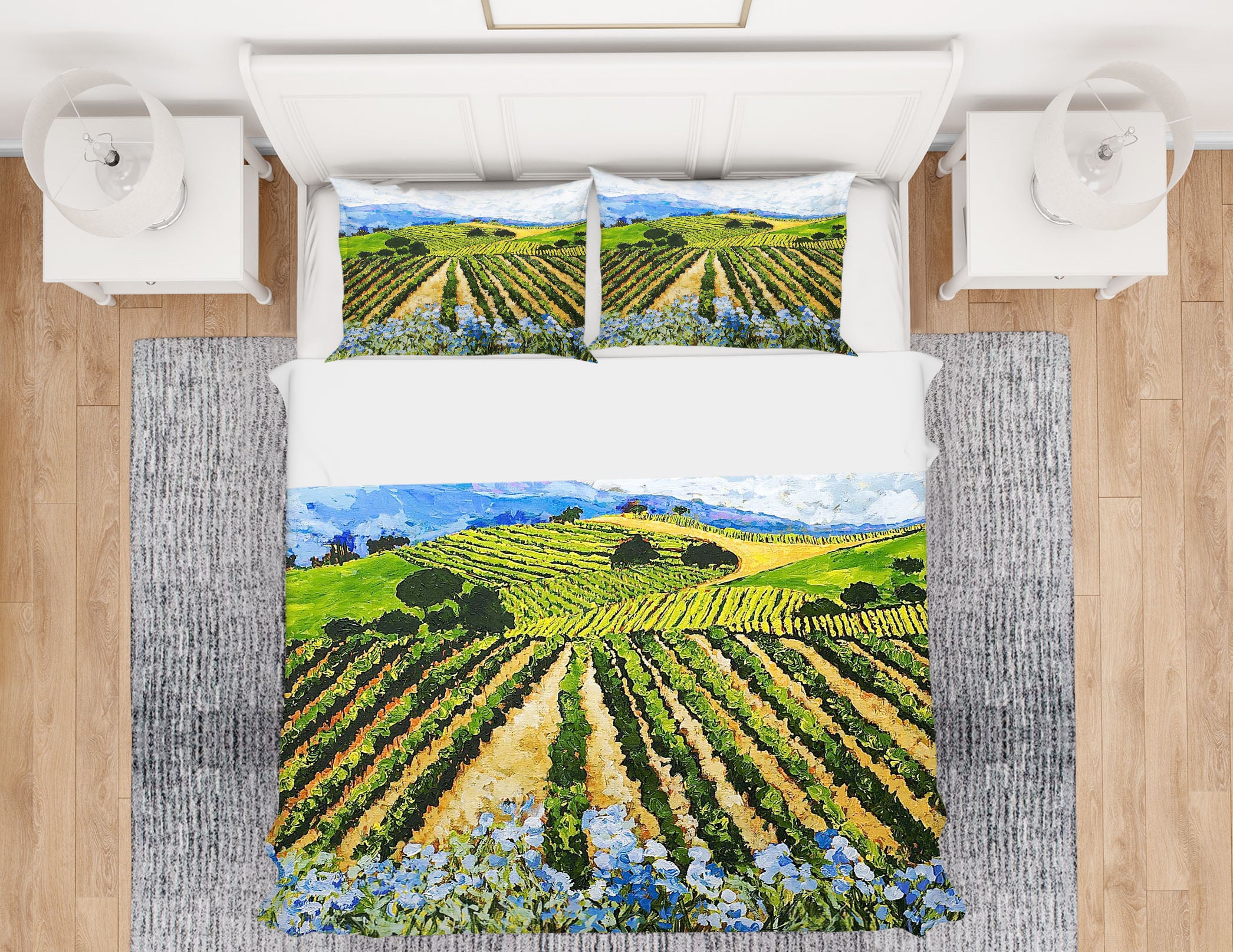 3D Field 2004 Allan P. Friedlander Bedding Bed Pillowcases Quilt