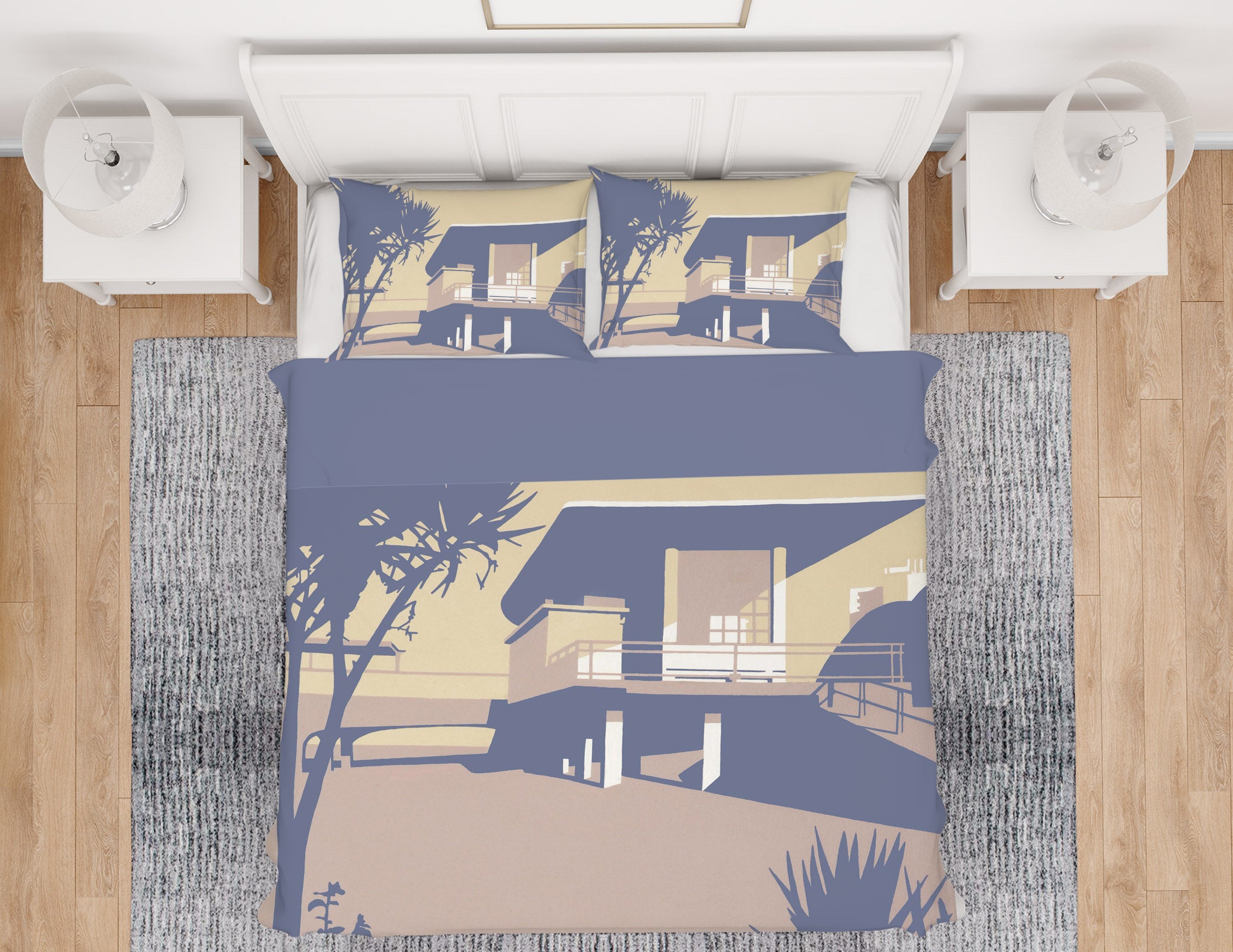 3D Boscombe Pier Beaches 2003 Steve Read Bedding Bed Pillowcases Quilt