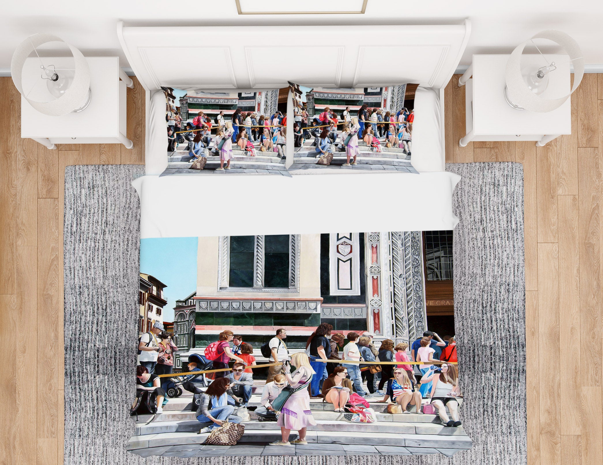 3D Street Tourists 11043 Matthew Holden Bates Bedding Bed Pillowcases Quilt