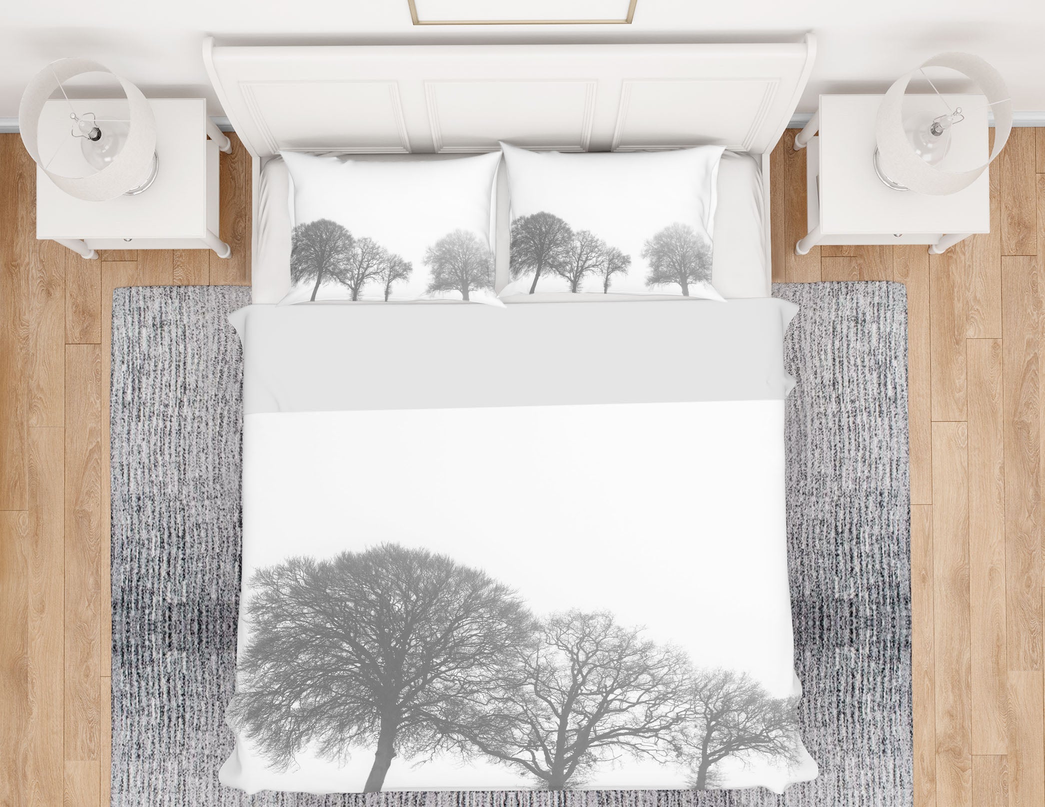 3D Grey Tree 7167 Assaf Frank Bedding Bed Pillowcases Quilt Cover Duvet Cover