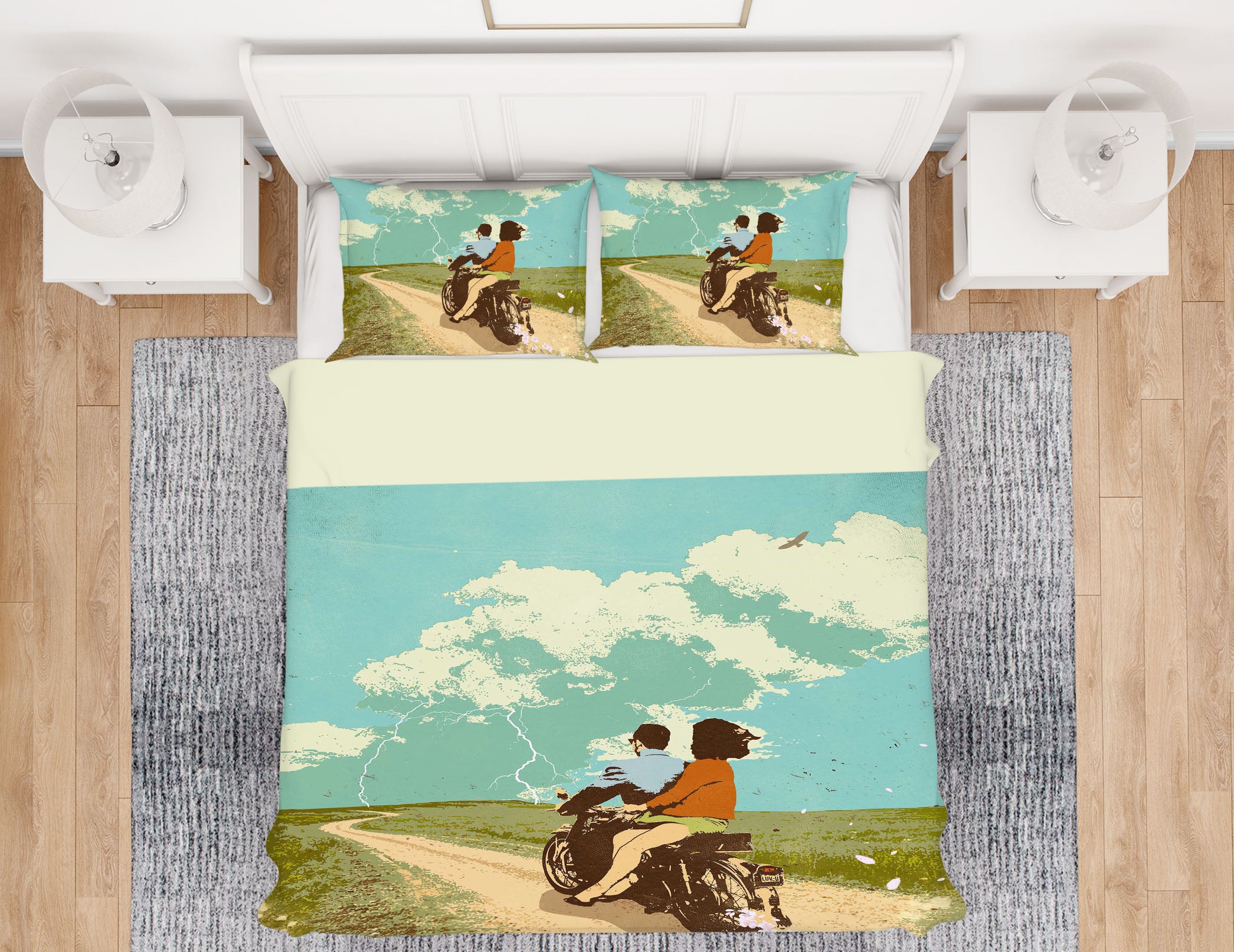 3D Motorcycle Travel 2115 Showdeer Bedding Bed Pillowcases Quilt