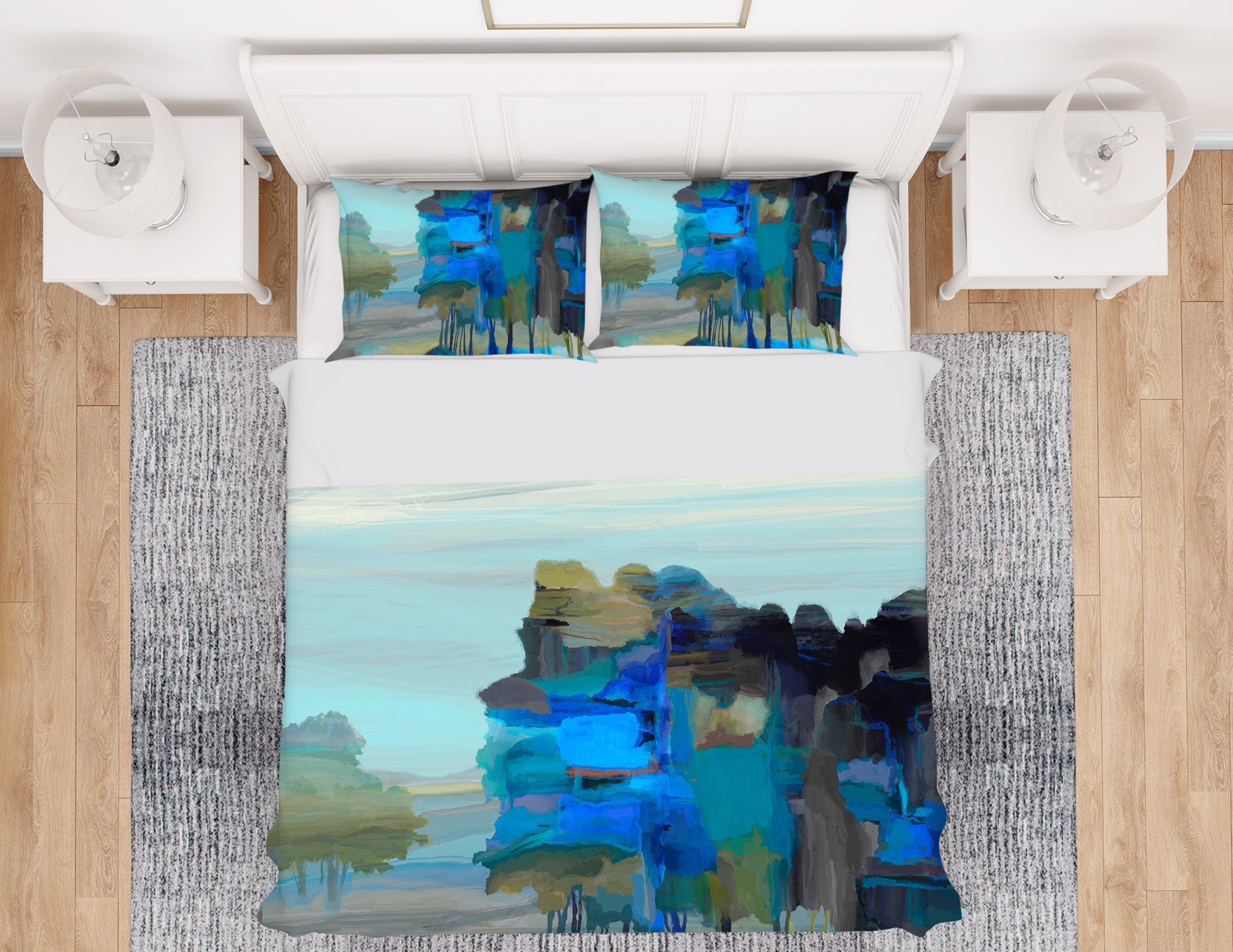 3D Mountain River 2127 Michael Tienhaara Bedding Bed Pillowcases Quilt