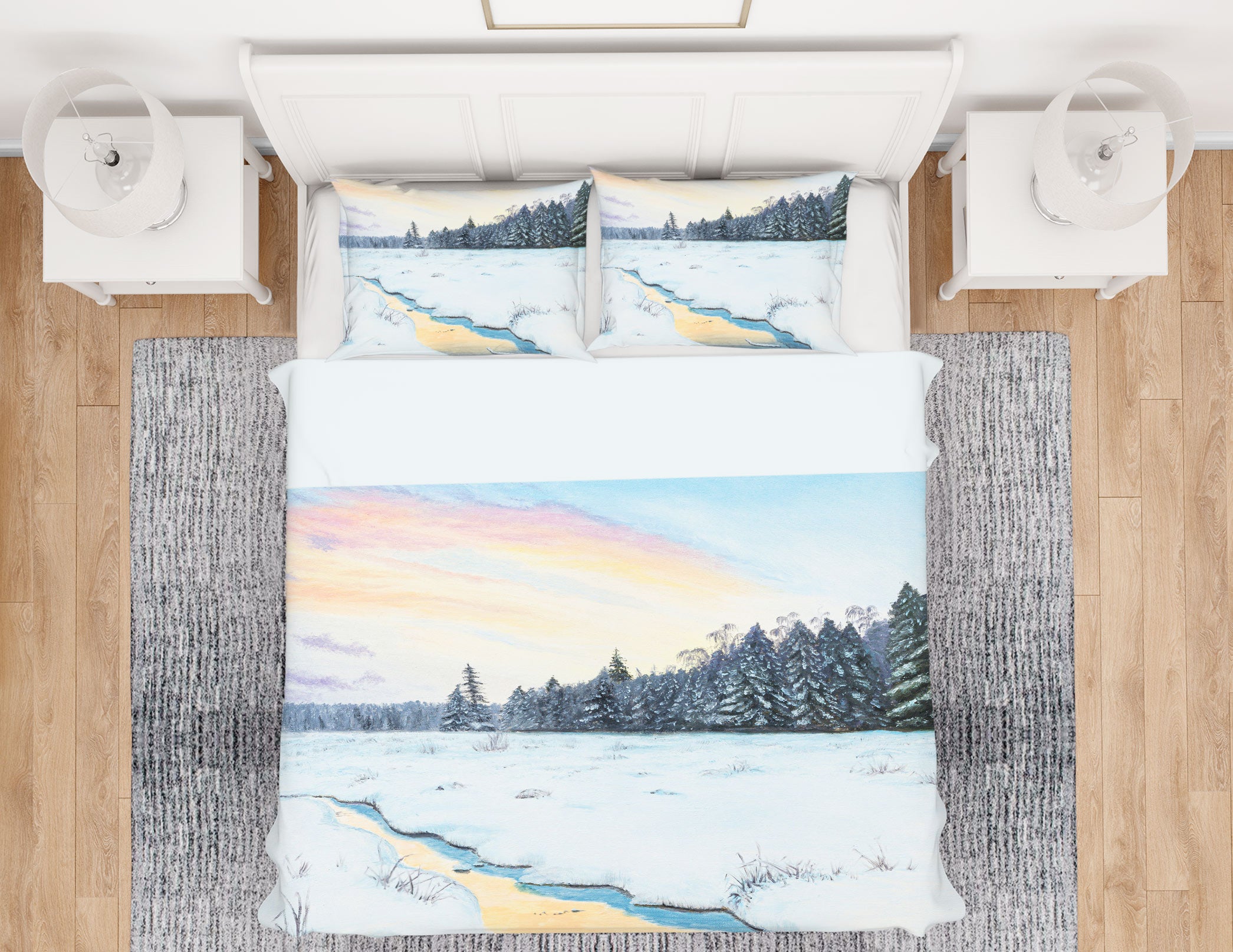 3D Snowfield Forest 1771 Marina Zotova Bedding Bed Pillowcases Quilt