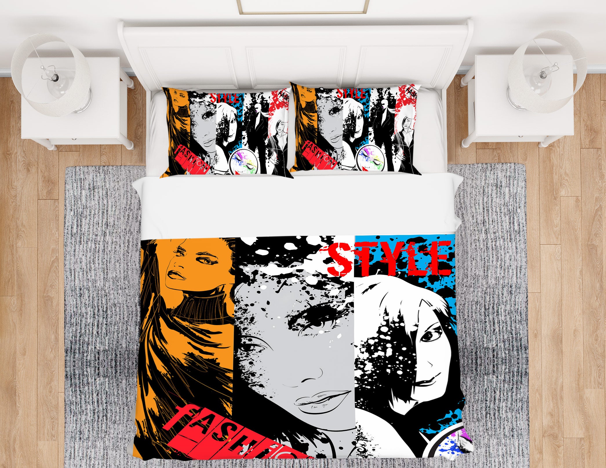 3D Poster Pattern Woman 059 Bed Pillowcases Quilt