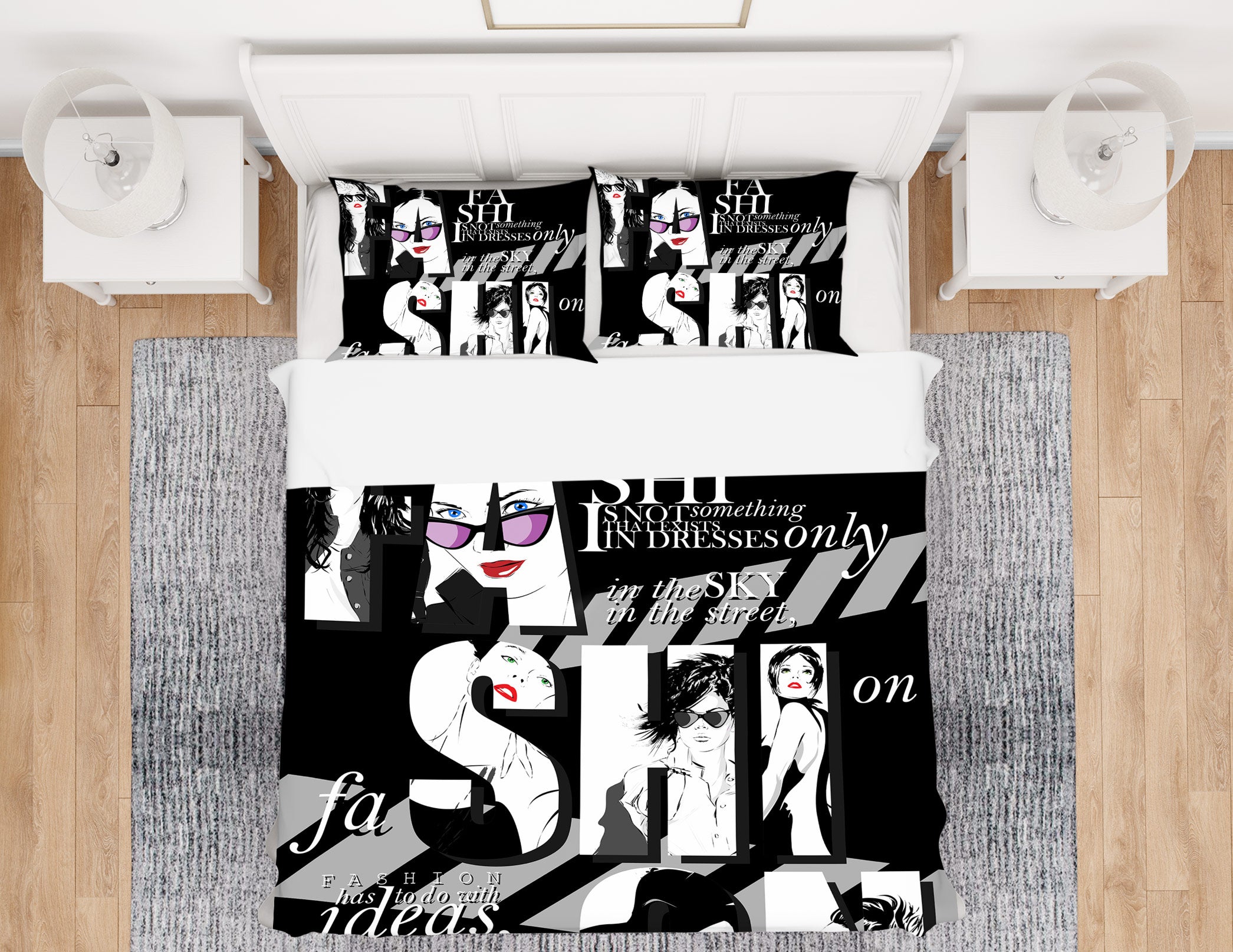 3D Poster Art Word 018 Bed Pillowcases Quilt
