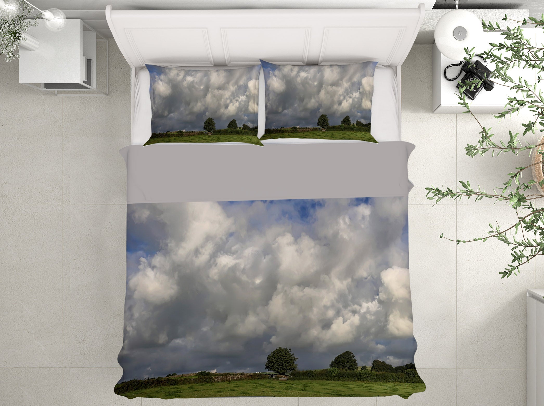 3D Partly Cloudy 1007 Jerry LoFaro bedding Bed Pillowcases Quilt
