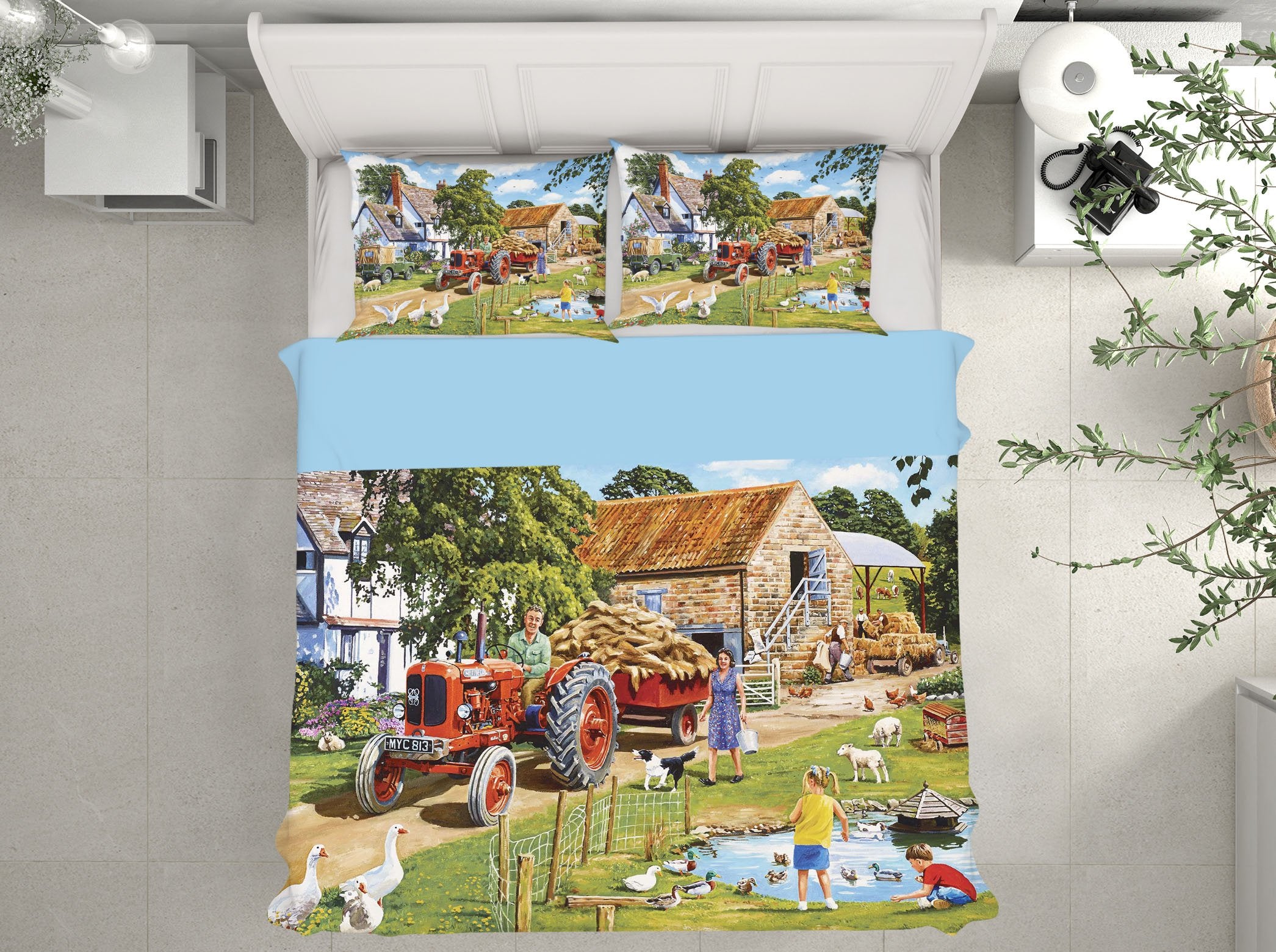 3D A Family Farm 2018 Trevor Mitchell bedding Bed Pillowcases Quilt Quiet Covers AJ Creativity Home