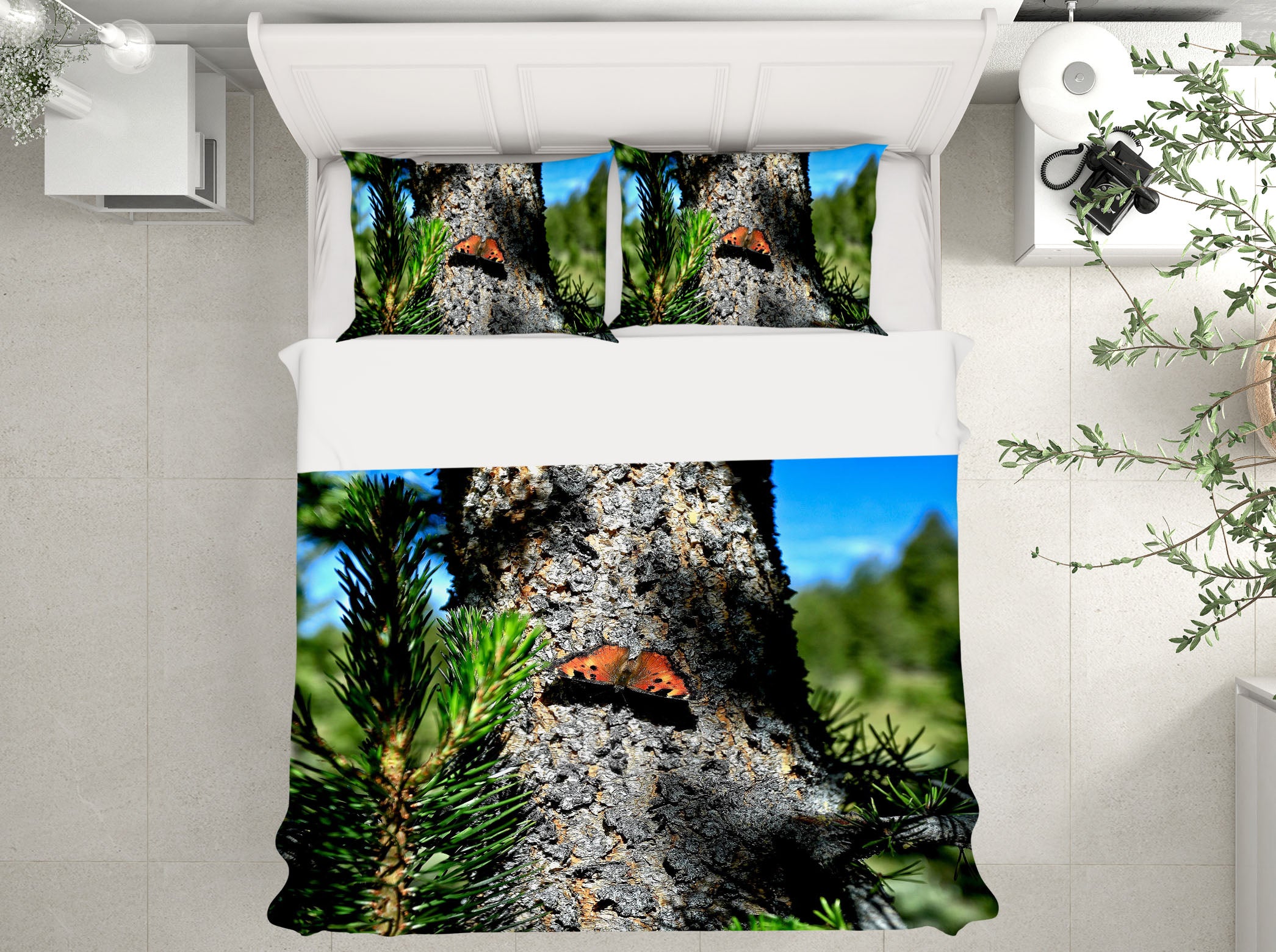 3D Alpine Butterfly 62167 Kathy Barefield Bedding Bed Pillowcases Quilt