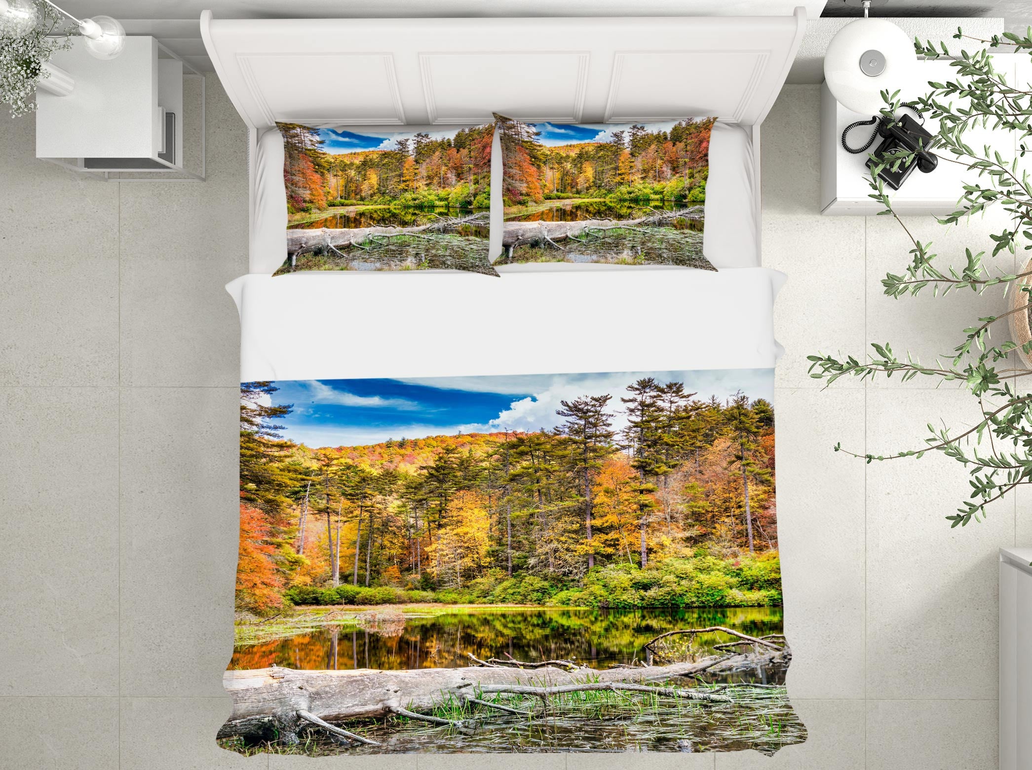 3D Forest 8563 Beth Sheridan Bedding Bed Pillowcases Quilt