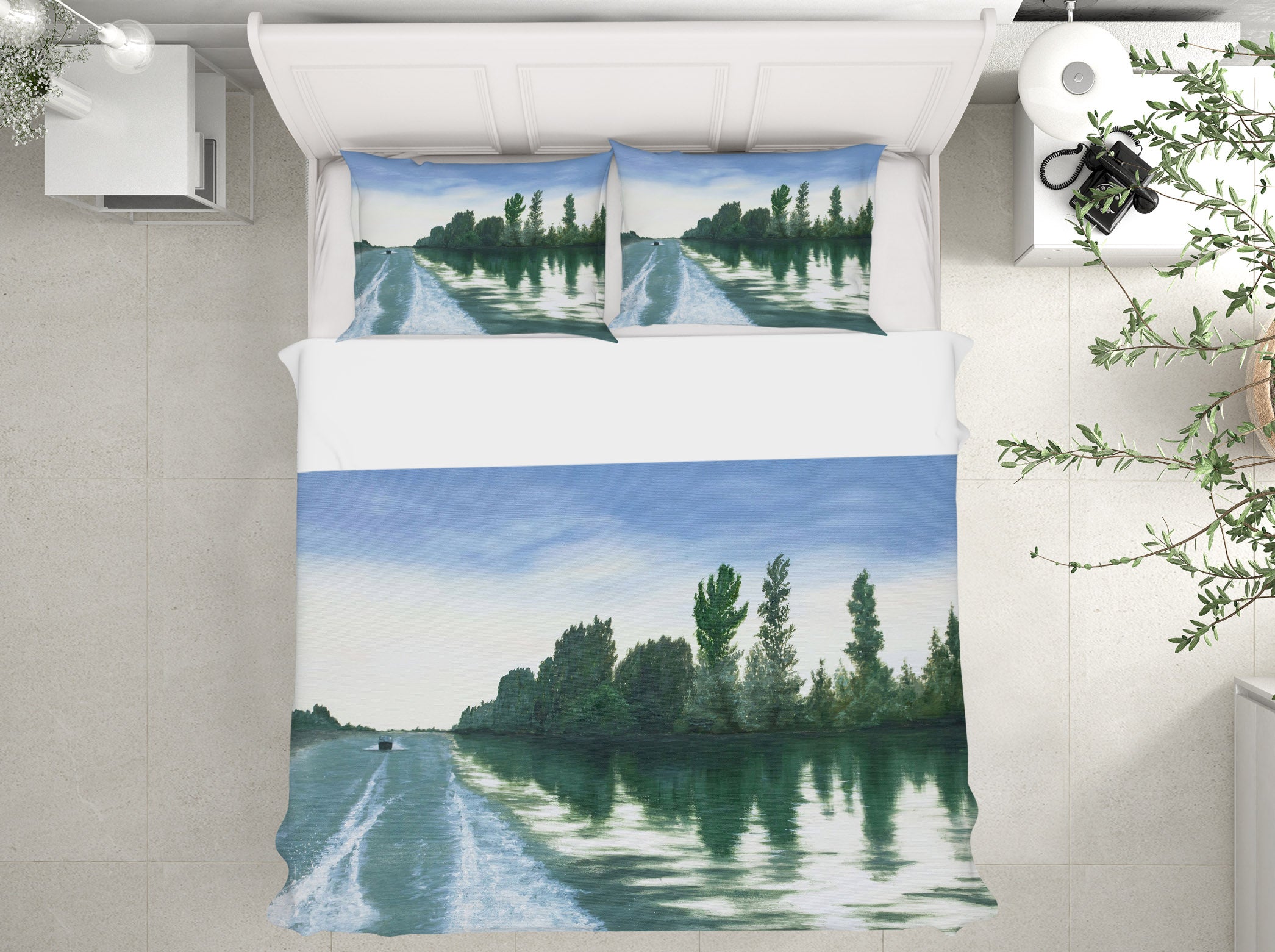 3D River Forest 1779 Marina Zotova Bedding Bed Pillowcases Quilt