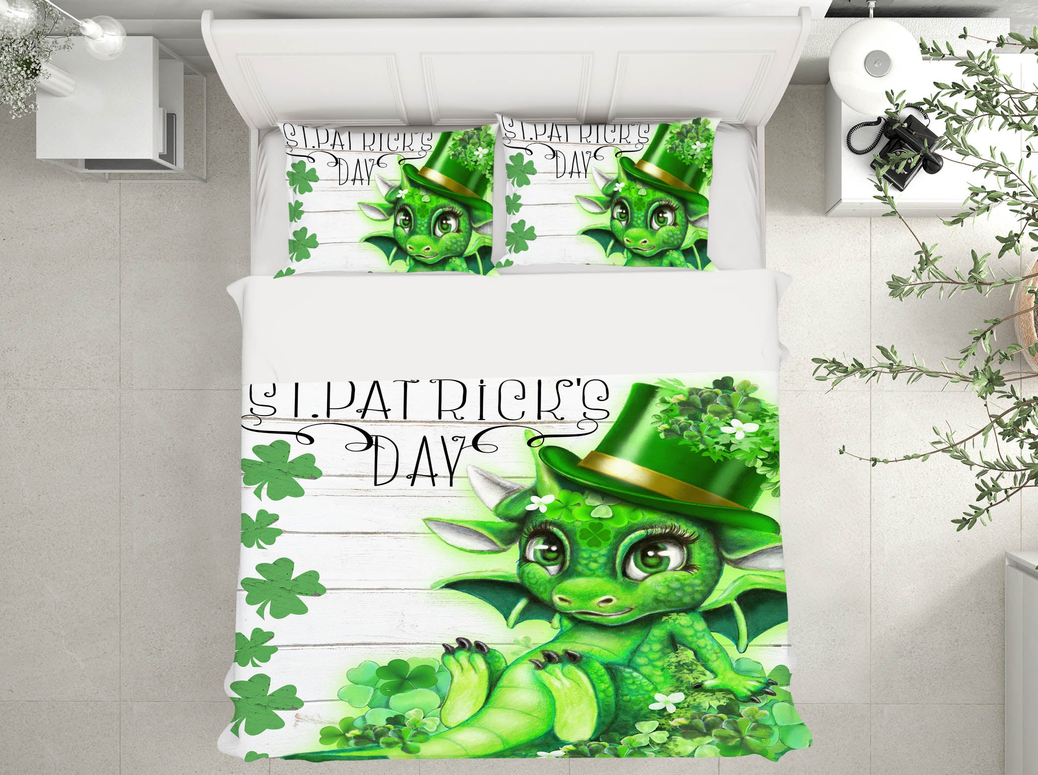 3D Clover Dragon 8610 Sheena Pike Bedding Bed Pillowcases Quilt Cover Duvet Cover