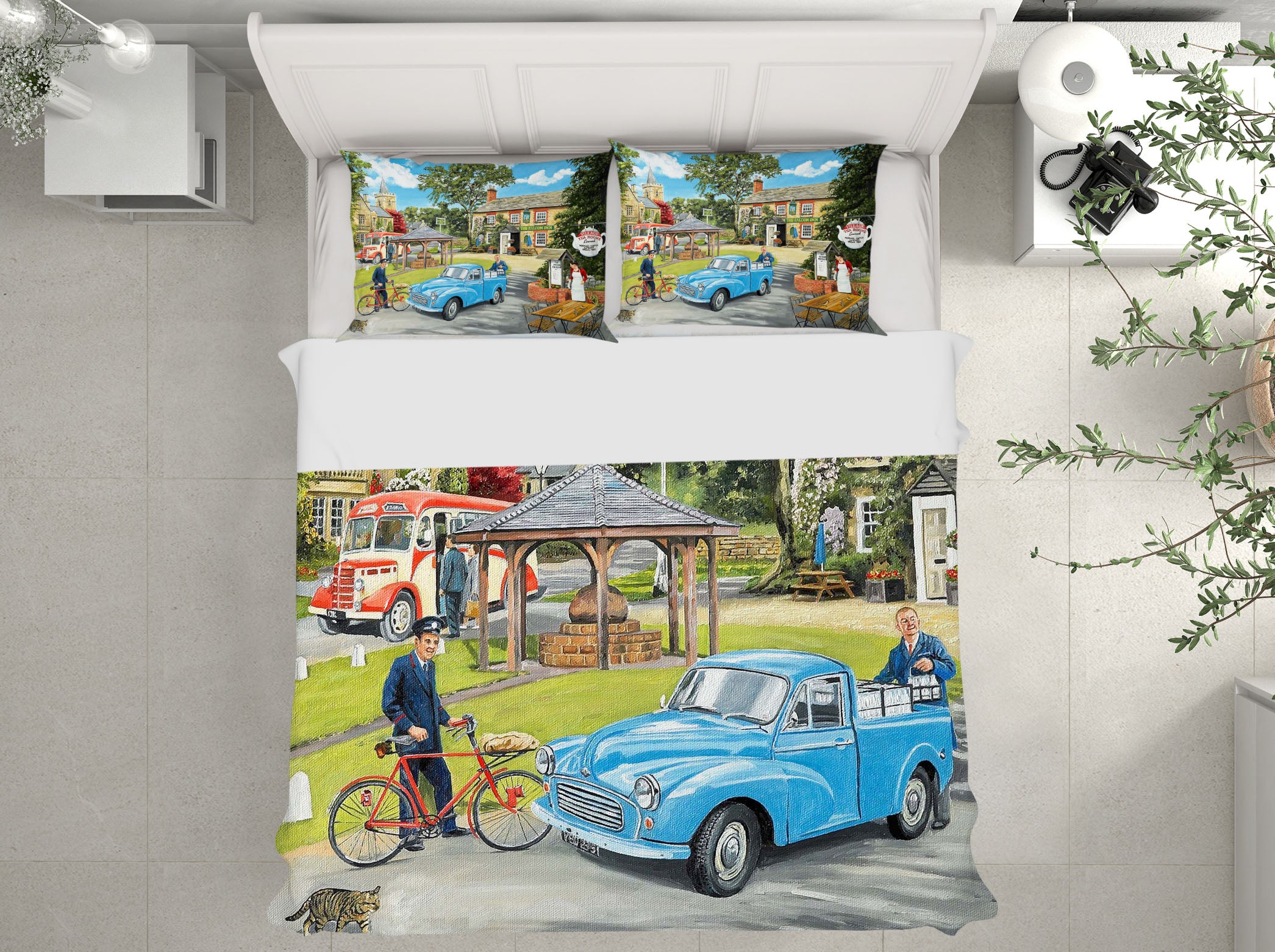 3D The Village Tearooms 2076 Trevor Mitchell bedding Bed Pillowcases Quilt