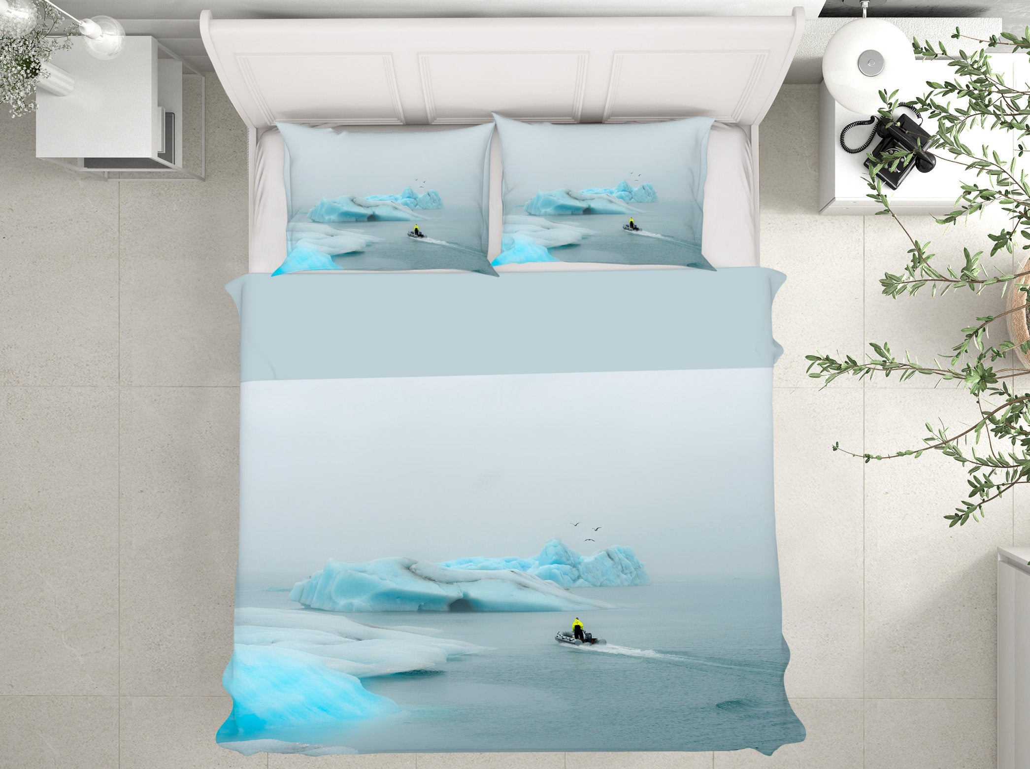 3D Glacier 079 Marco Carmassi Bedding Bed Pillowcases Quilt