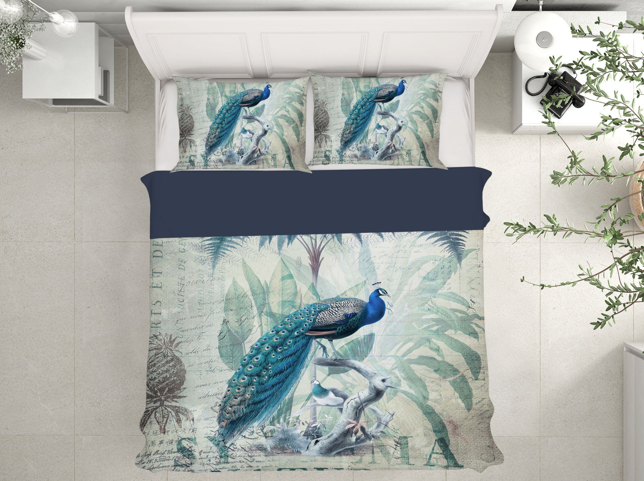3D Forest Peacock 106 Andrea haase Bedding Bed Pillowcases Quilt