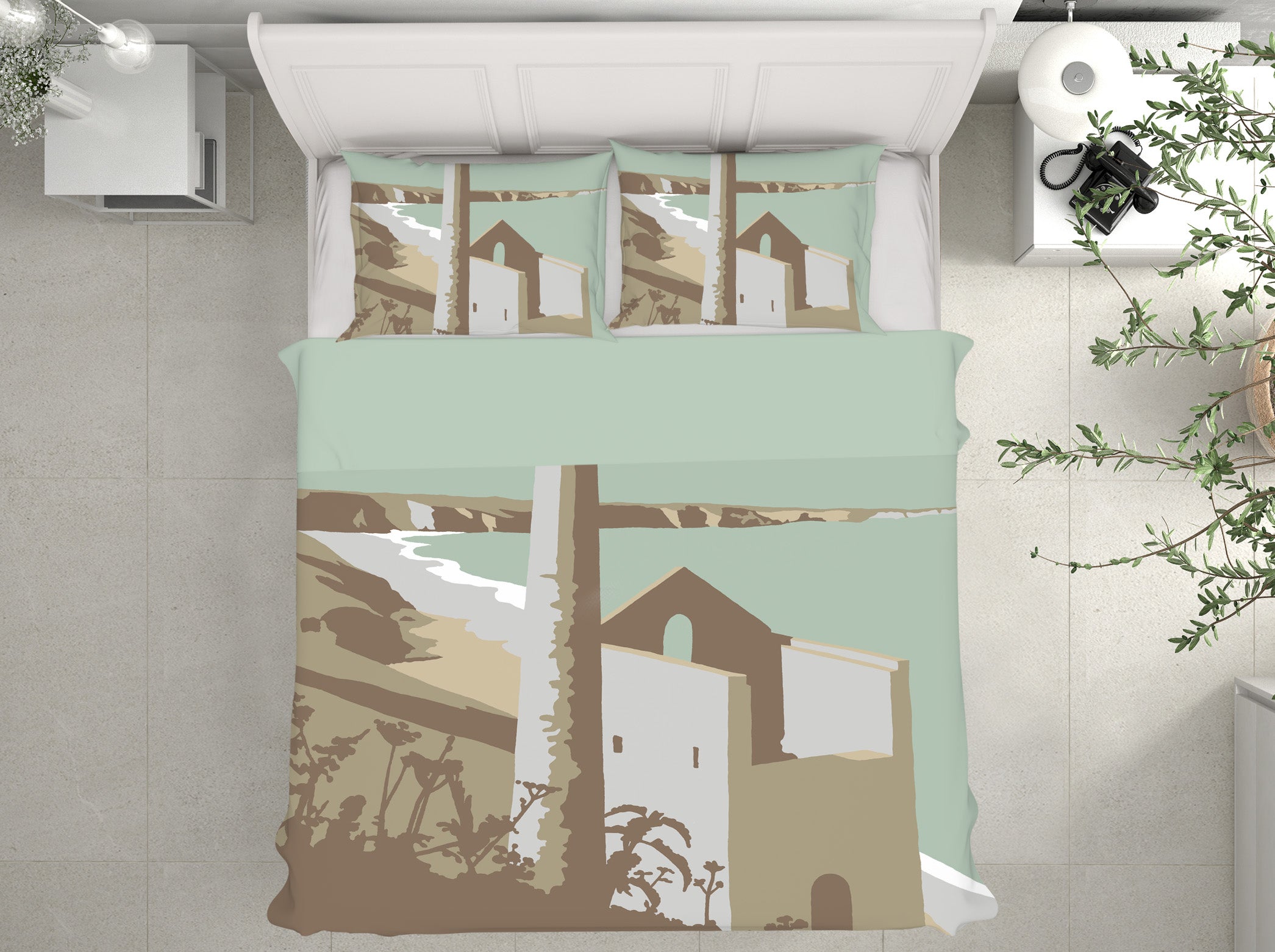 3D St Agnes 2064 Steve Read Bedding Bed Pillowcases Quilt