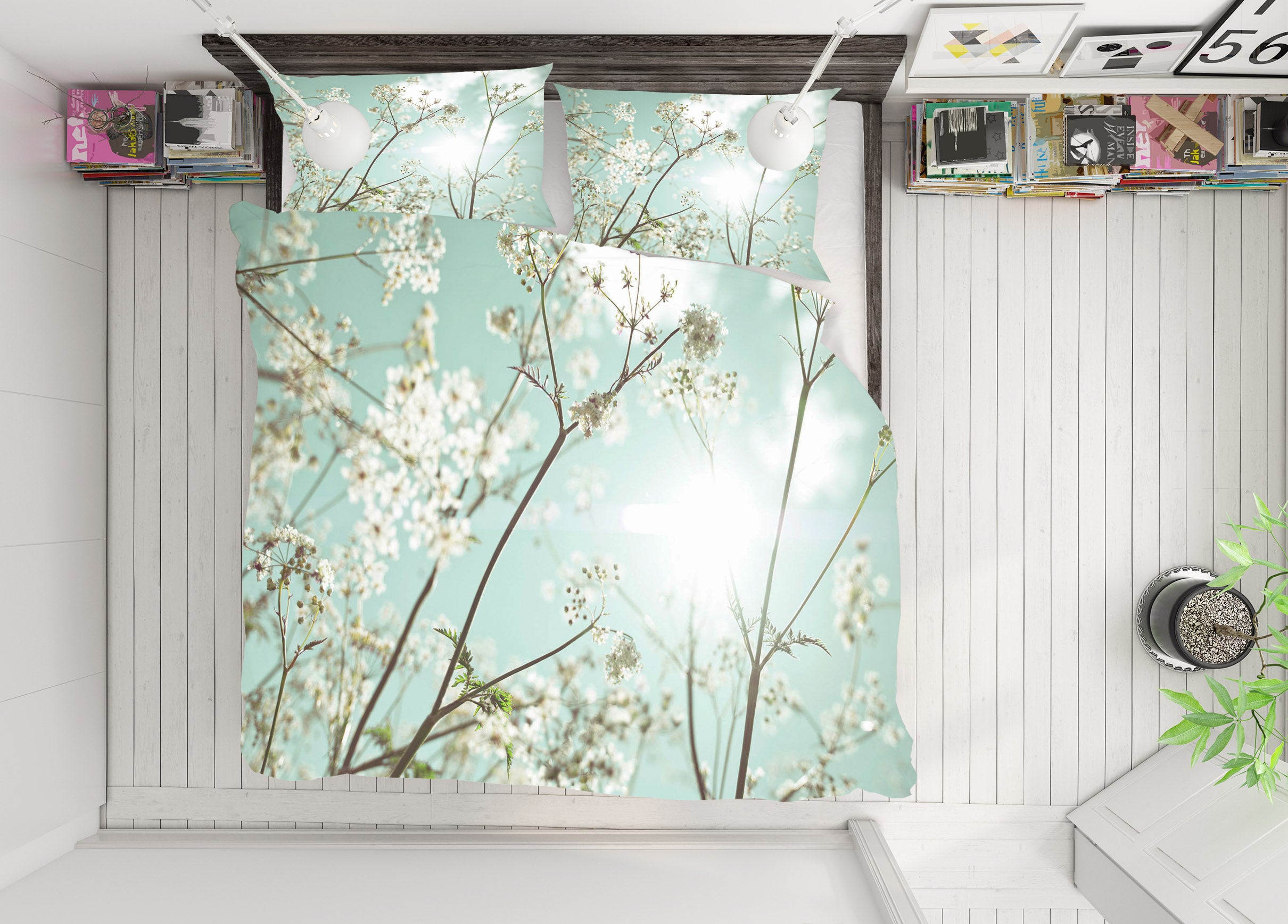 3D Sunshine Flower 2006 Assaf Frank Bedding Bed Pillowcases Quilt