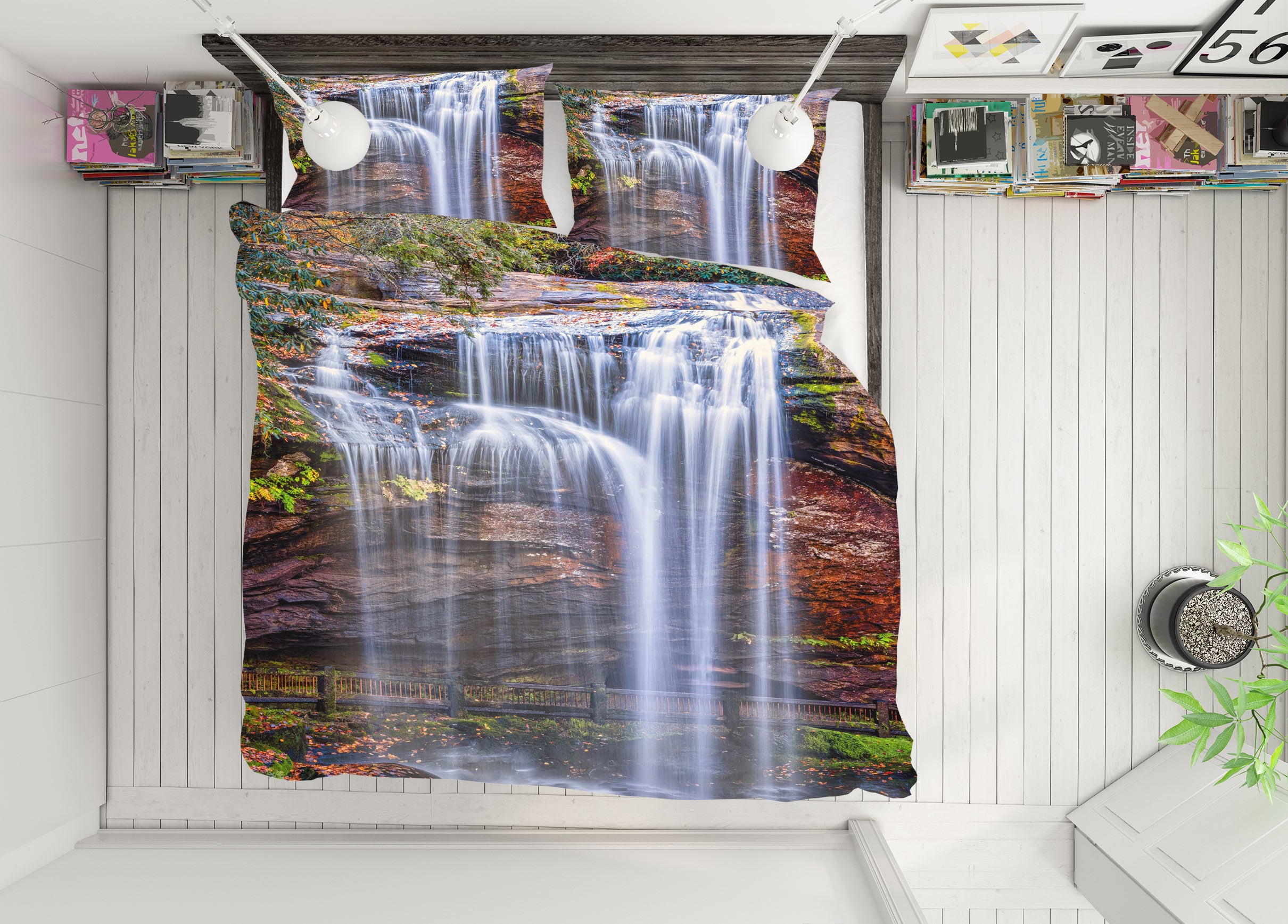 3D Fall 8568 Beth Sheridan Bedding Bed Pillowcases Quilt