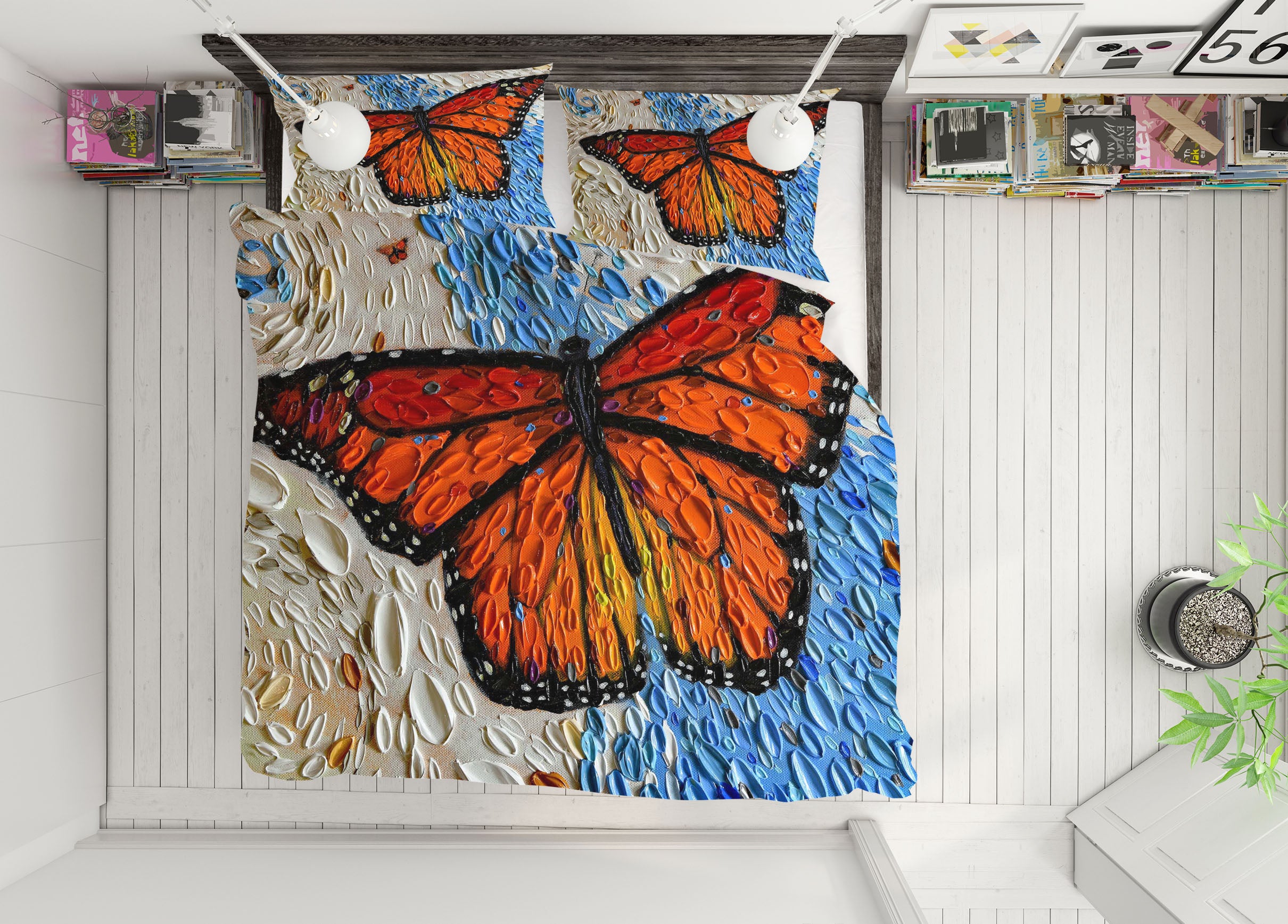 3D Butterfly 2124 Dena Tollefson bedding Bed Pillowcases Quilt