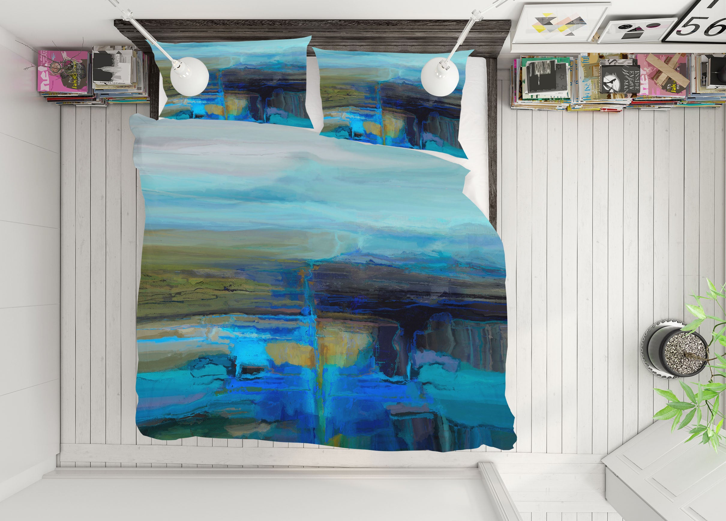 3D Night Lake 2125 Michael Tienhaara Bedding Bed Pillowcases Quilt