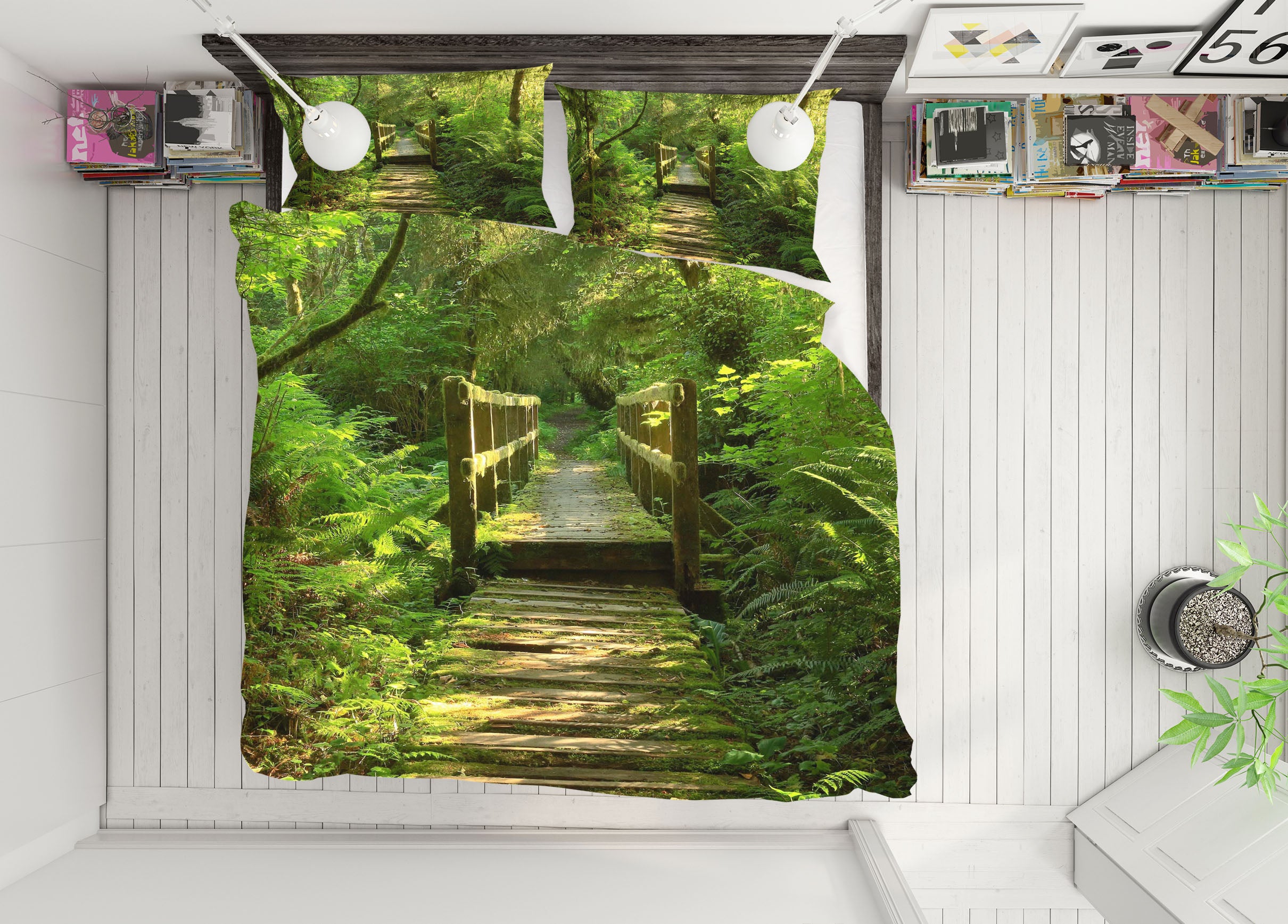 3D Serene Park 2138 Kathy Barefield Bedding Bed Pillowcases Quilt