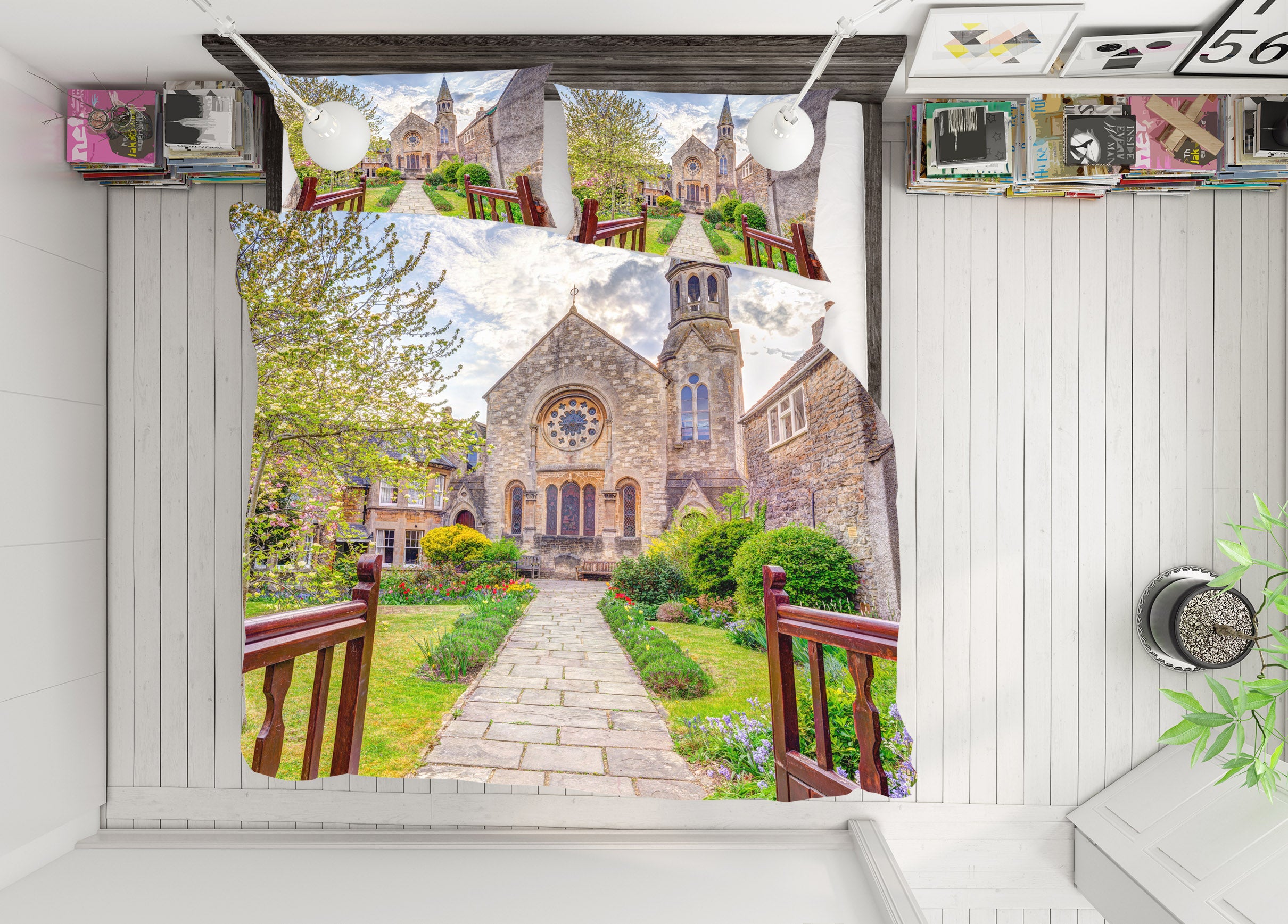 3D Villa Garden 7181 Assaf Frank Bedding Bed Pillowcases Quilt Cover Duvet Cover